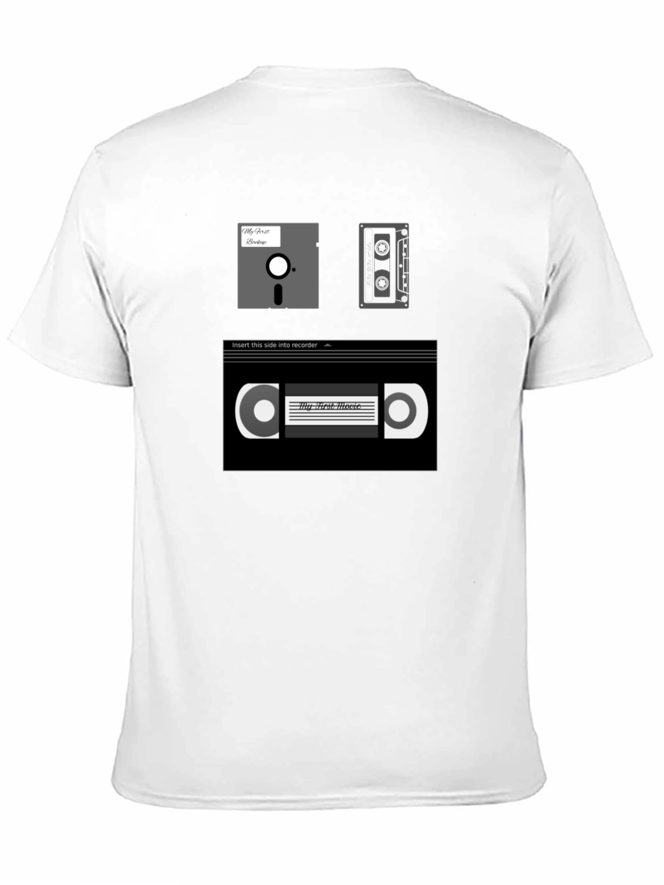 Retro Media Black T-Shirt