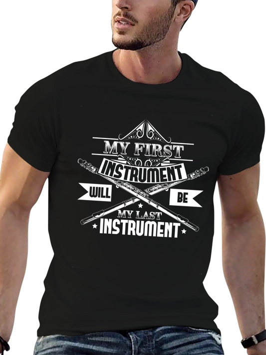 My First Instrument Flute Black T-Shirt