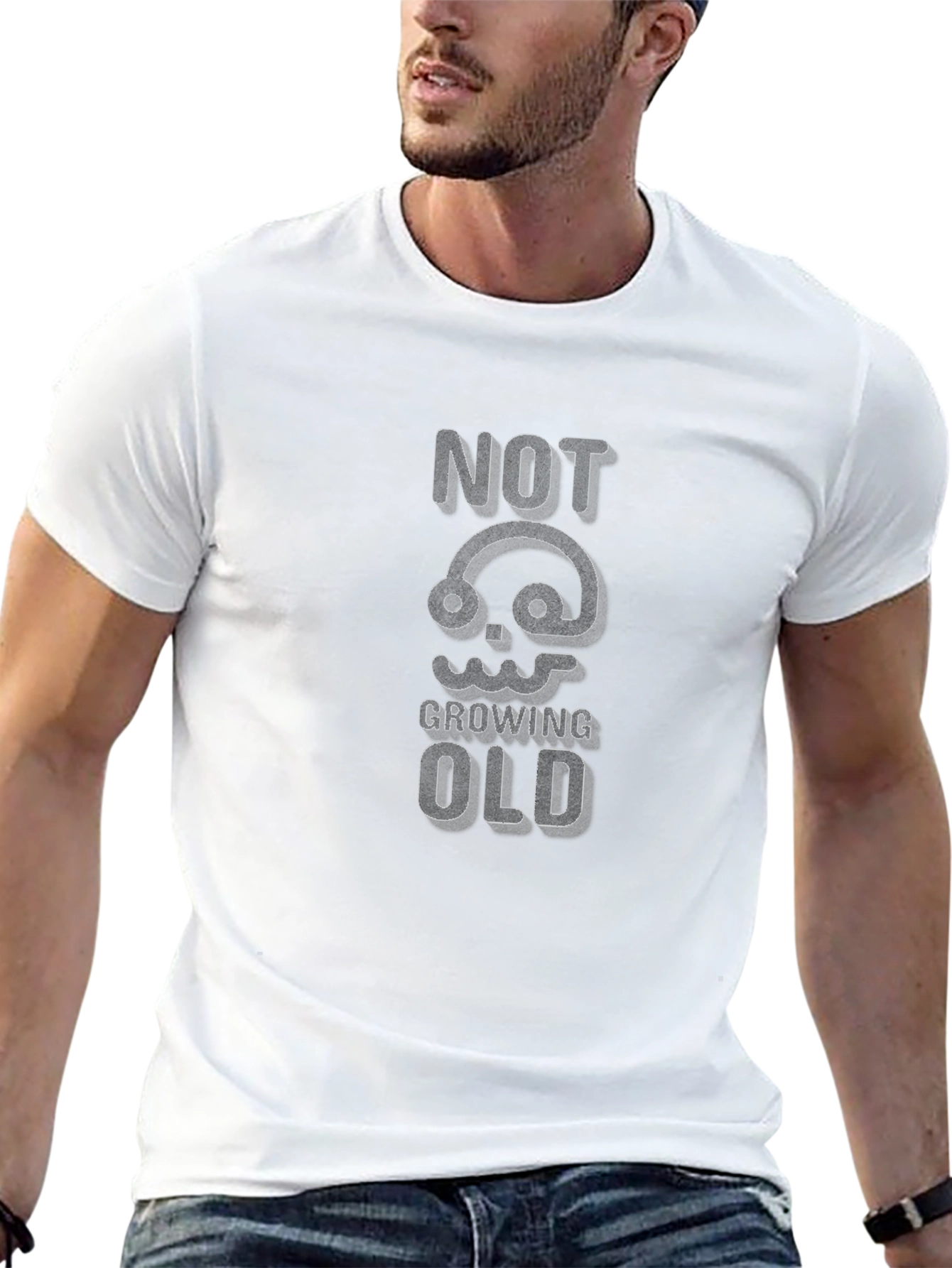 Not Growing Old Graphic Tee - Black
