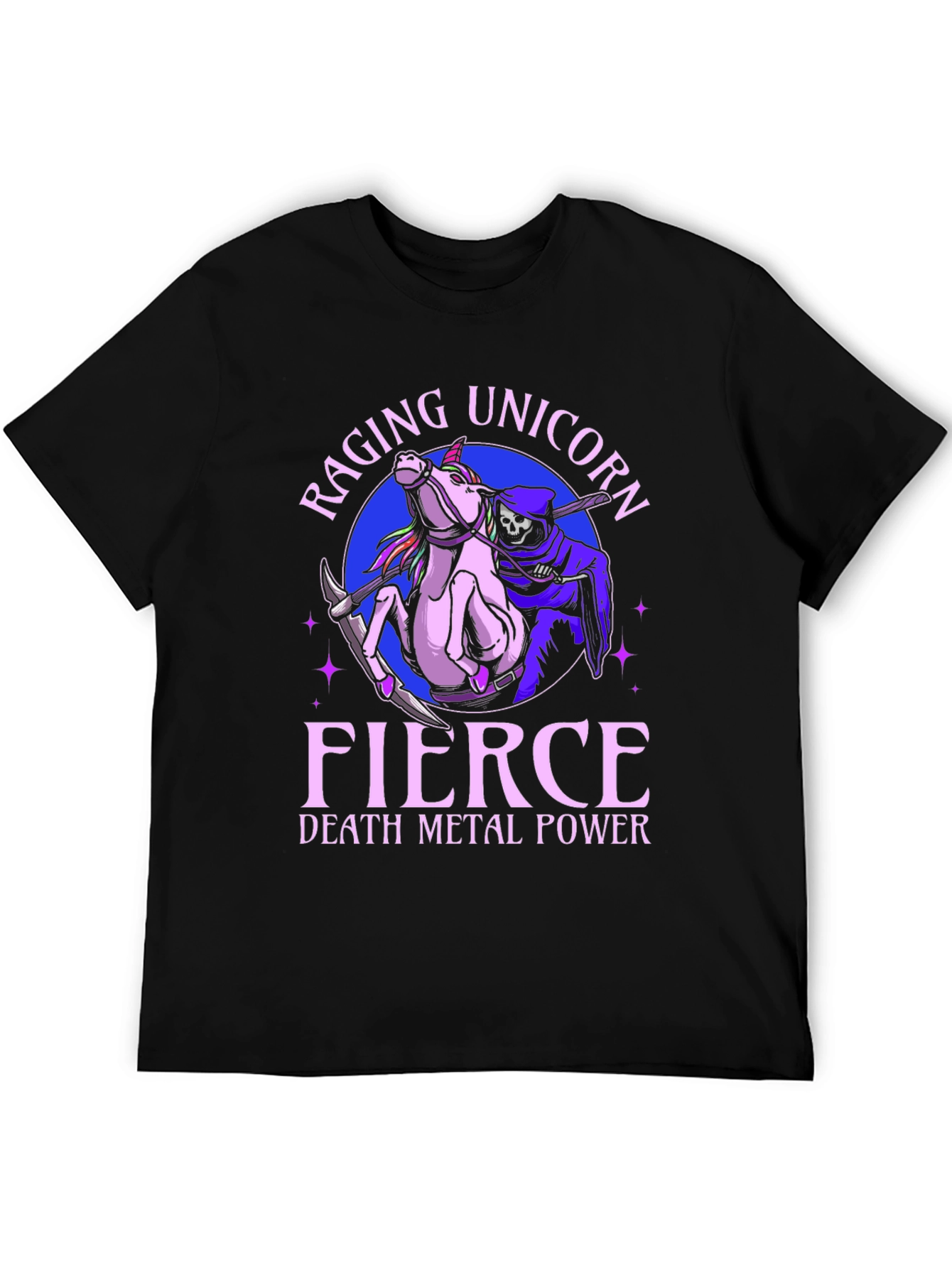 Raging Unicorn Death Metal Power T-Shirt