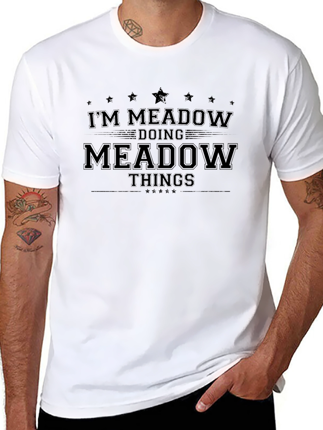 Im Meadow Doing Meadow Things Black T-Shirt