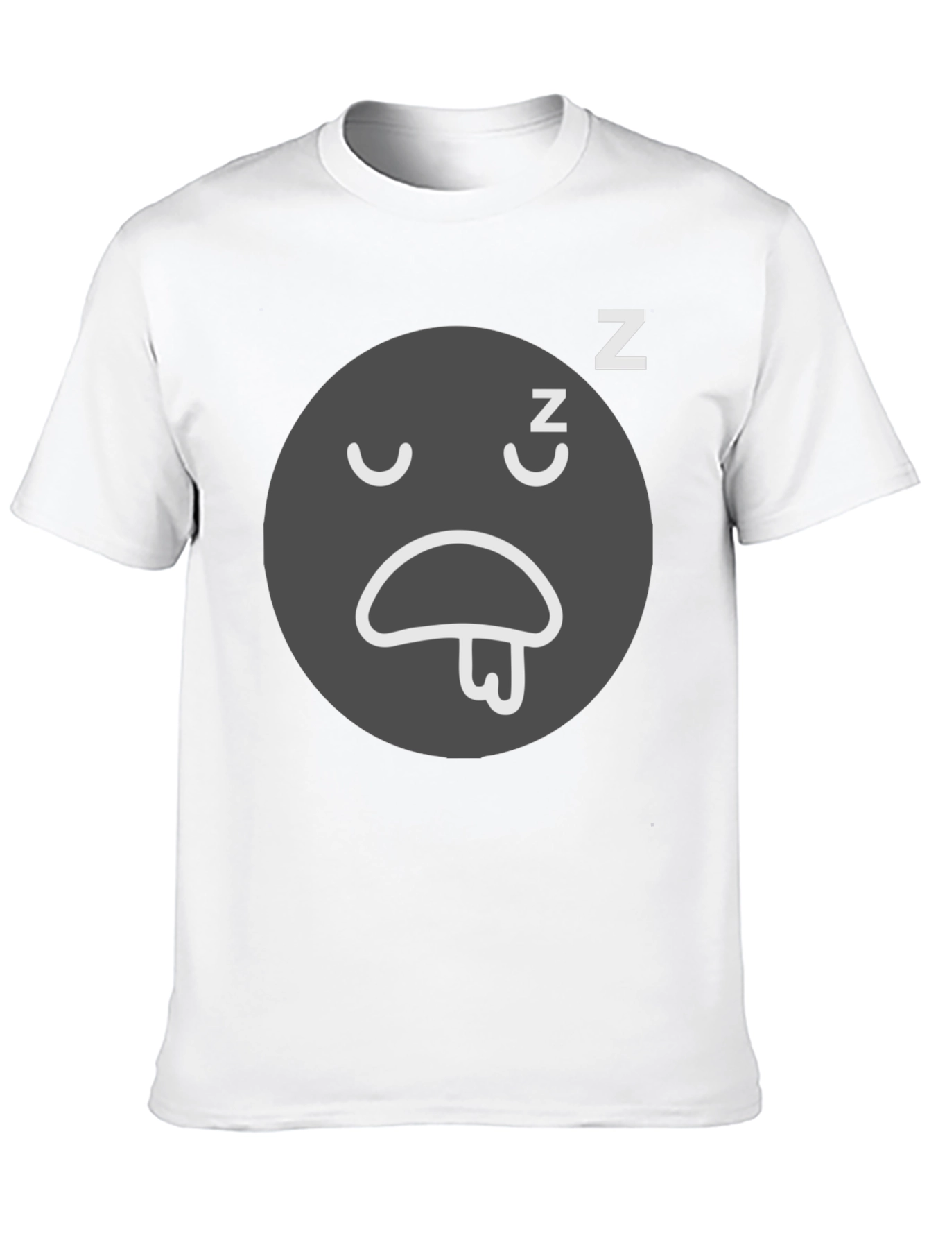 Sleepy Emoji Black T-Shirt - Comfortable Relaxed Fit