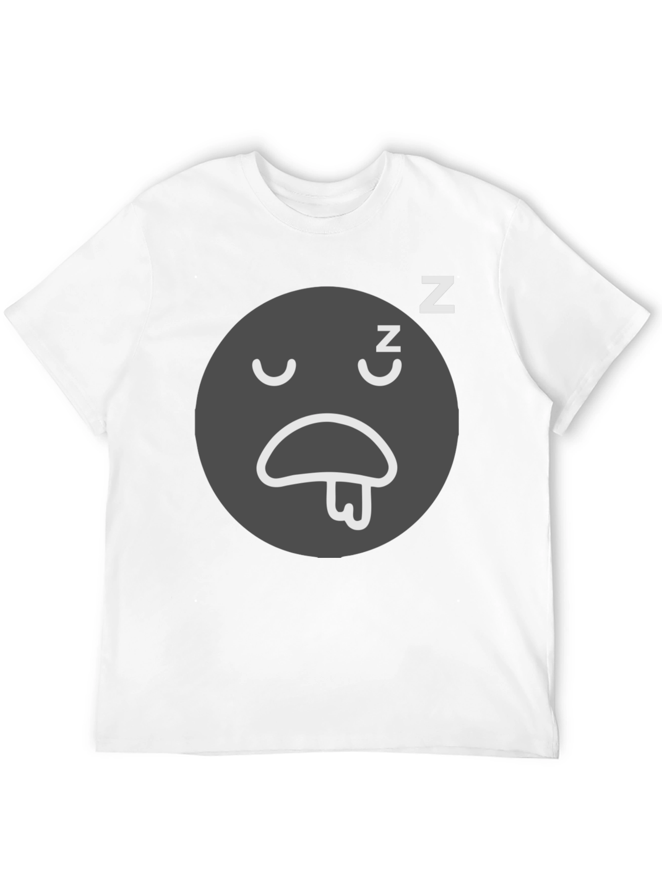 Sleepy Emoji Black T-Shirt - Comfortable Relaxed Fit