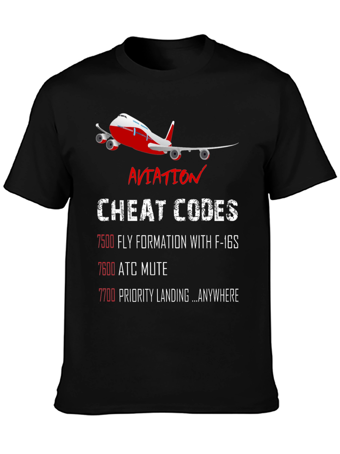 Aviation Cheat Codes T-Shirt - Pilot Gift