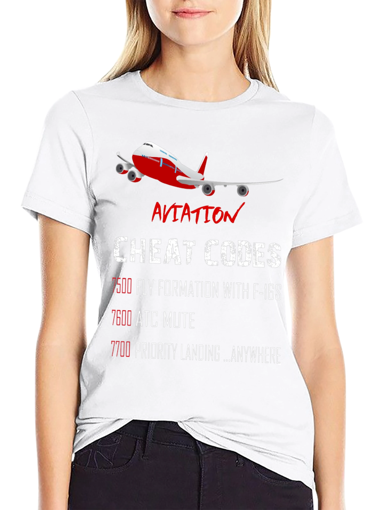 Aviation Cheat Codes T-Shirt - Pilot Gift