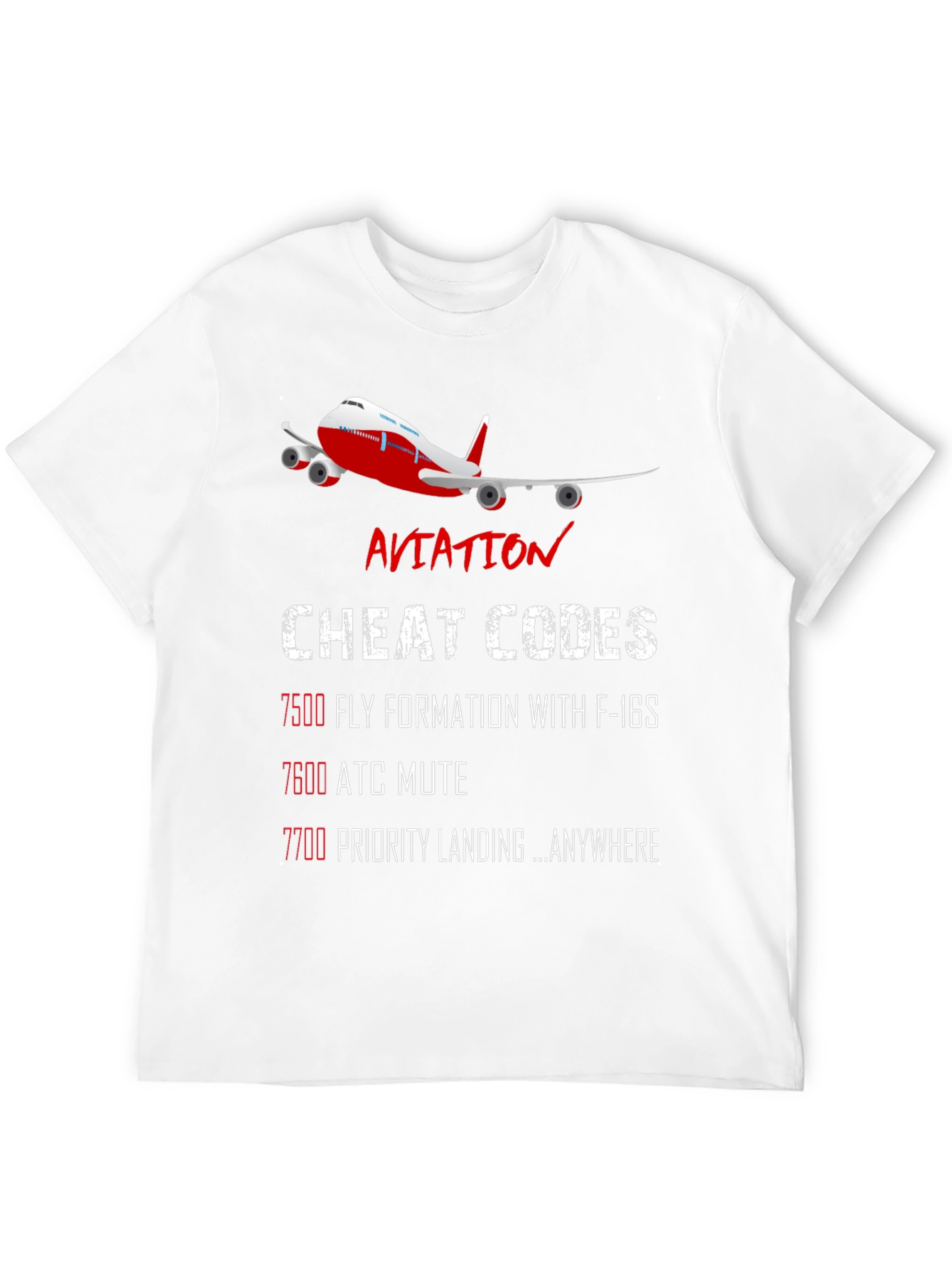 Aviation Cheat Codes T-Shirt - Pilot Gift