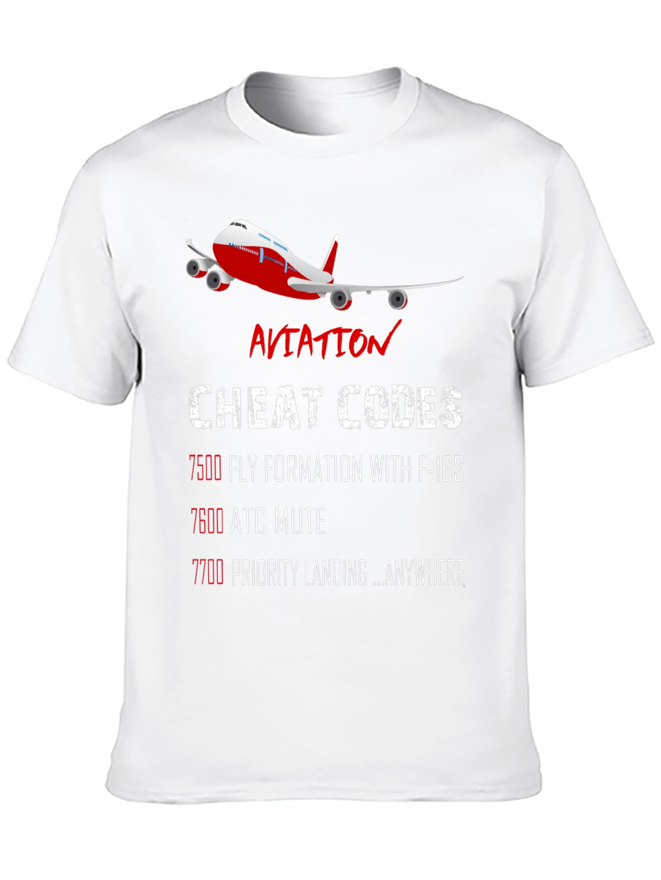 Aviation Cheat Codes T-Shirt - Pilot Gift