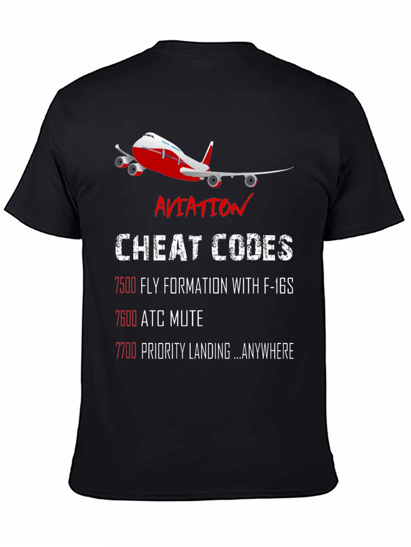 Aviation Cheat Codes T-Shirt - Pilot Gift