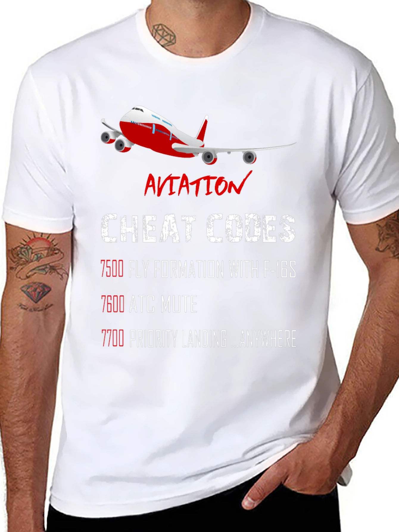 Aviation Cheat Codes T-Shirt - Pilot Gift