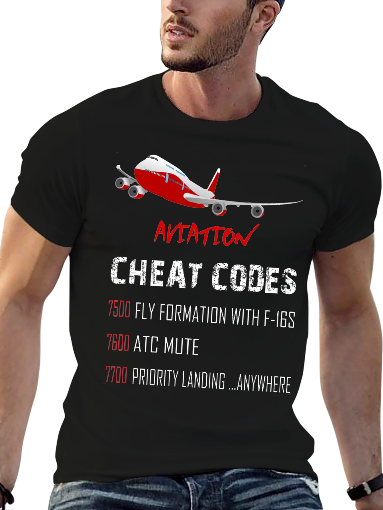 Aviation Cheat Codes T-Shirt - Pilot Gift