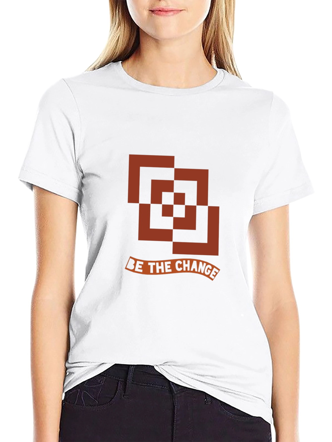 Be the Change Graphic Tee - Modern Design