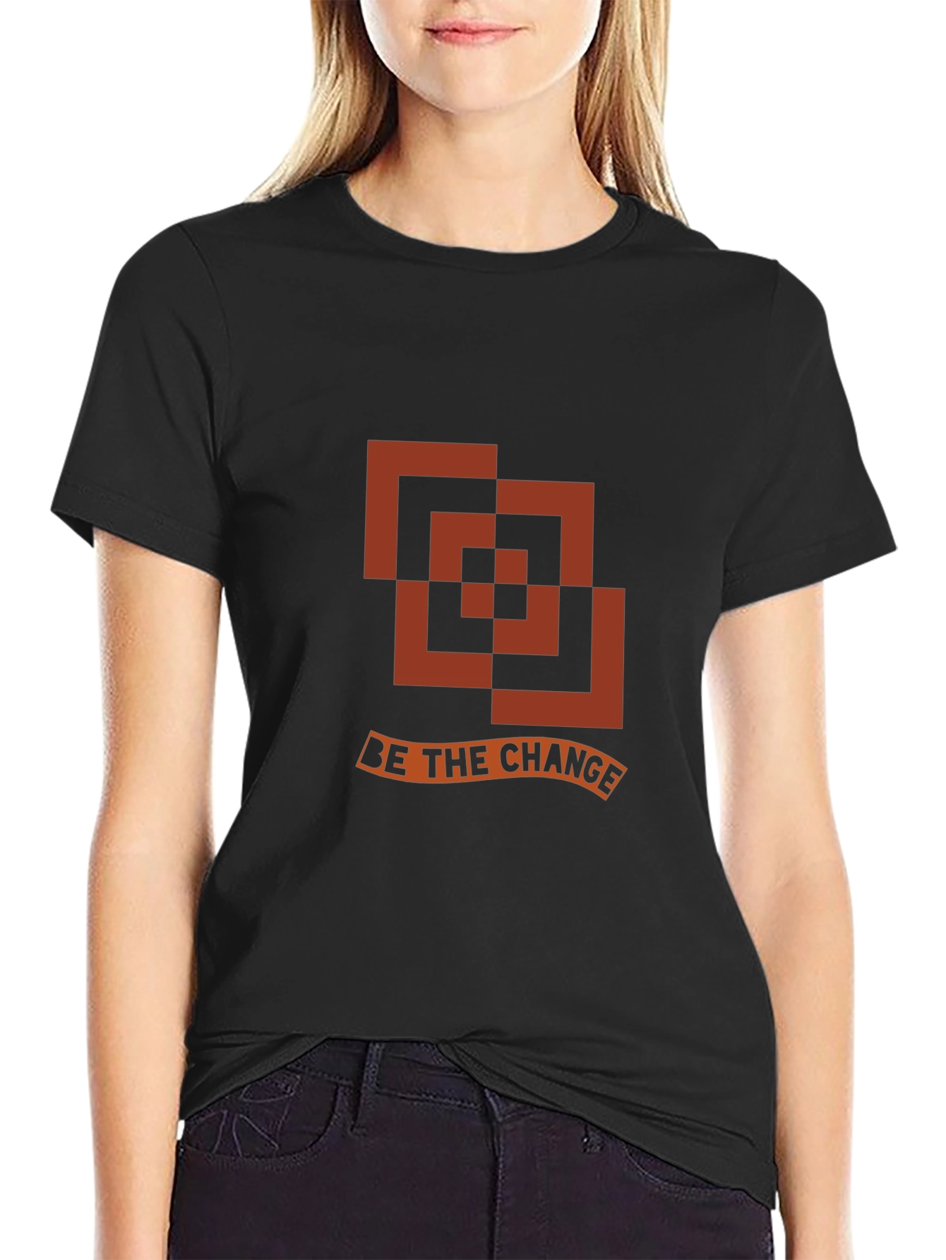 Be the Change Graphic Tee - Modern Design