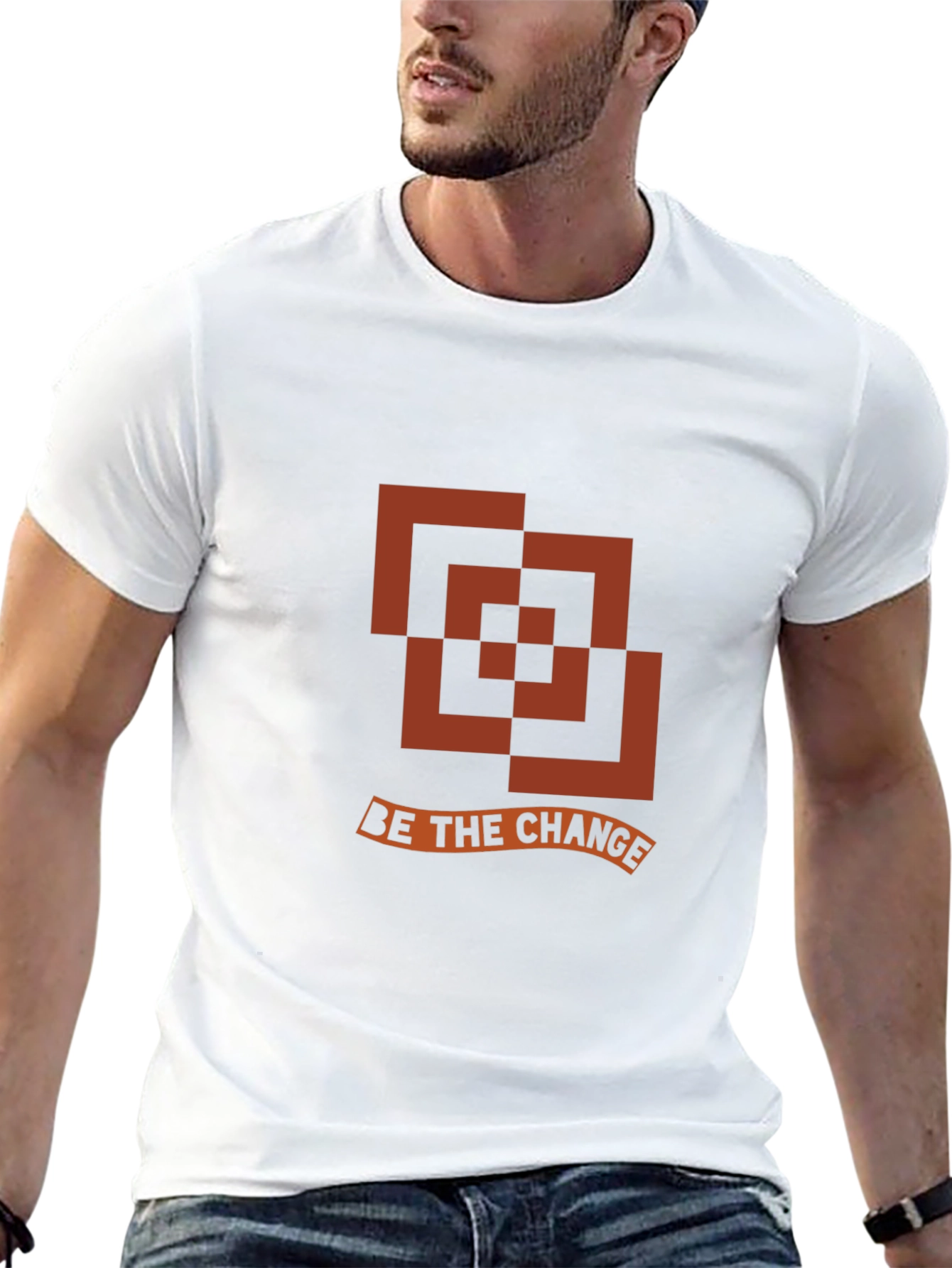 Be the Change Graphic Tee - Modern Design