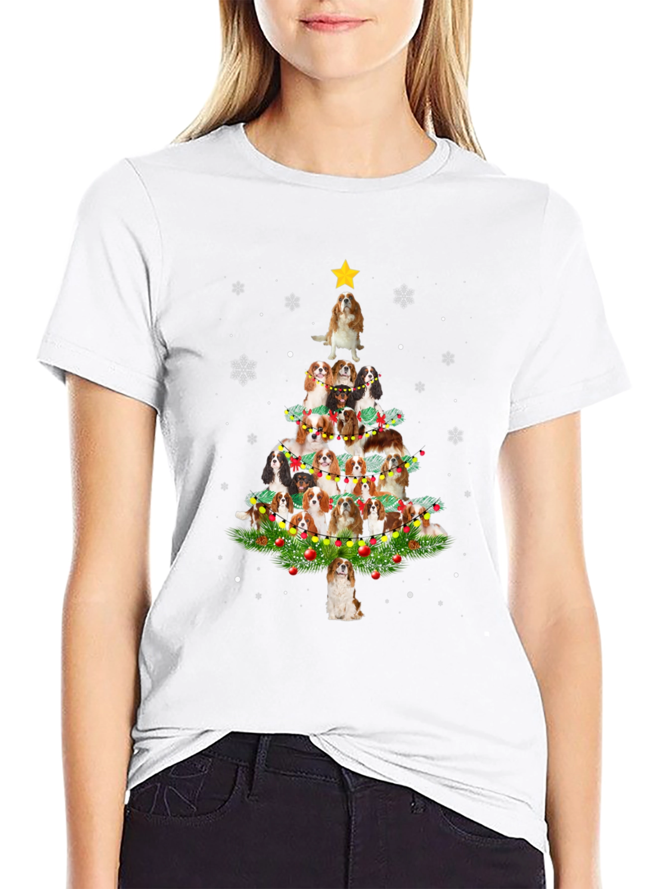 Cavalier Christmas Tree T-Shirt