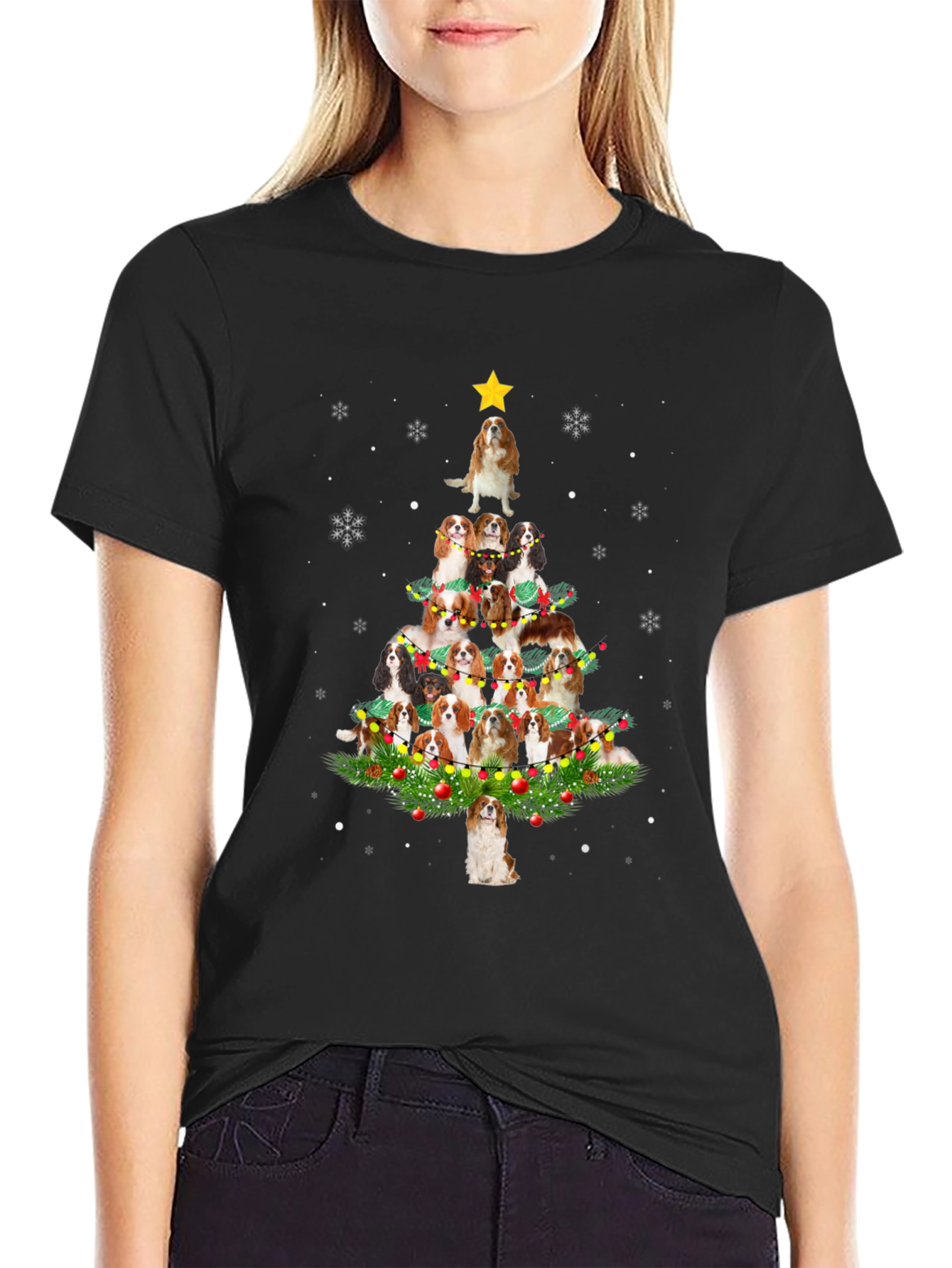 Cavalier Christmas Tree T-Shirt