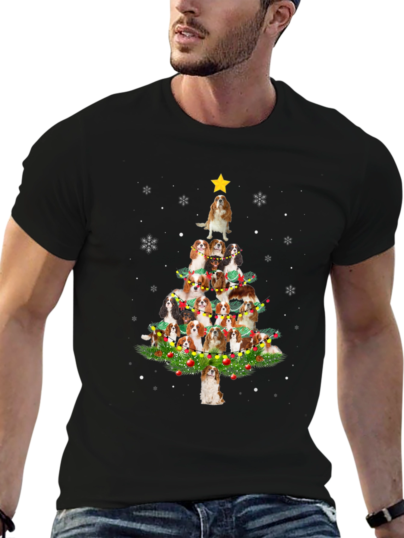 Cavalier Christmas Tree T-Shirt