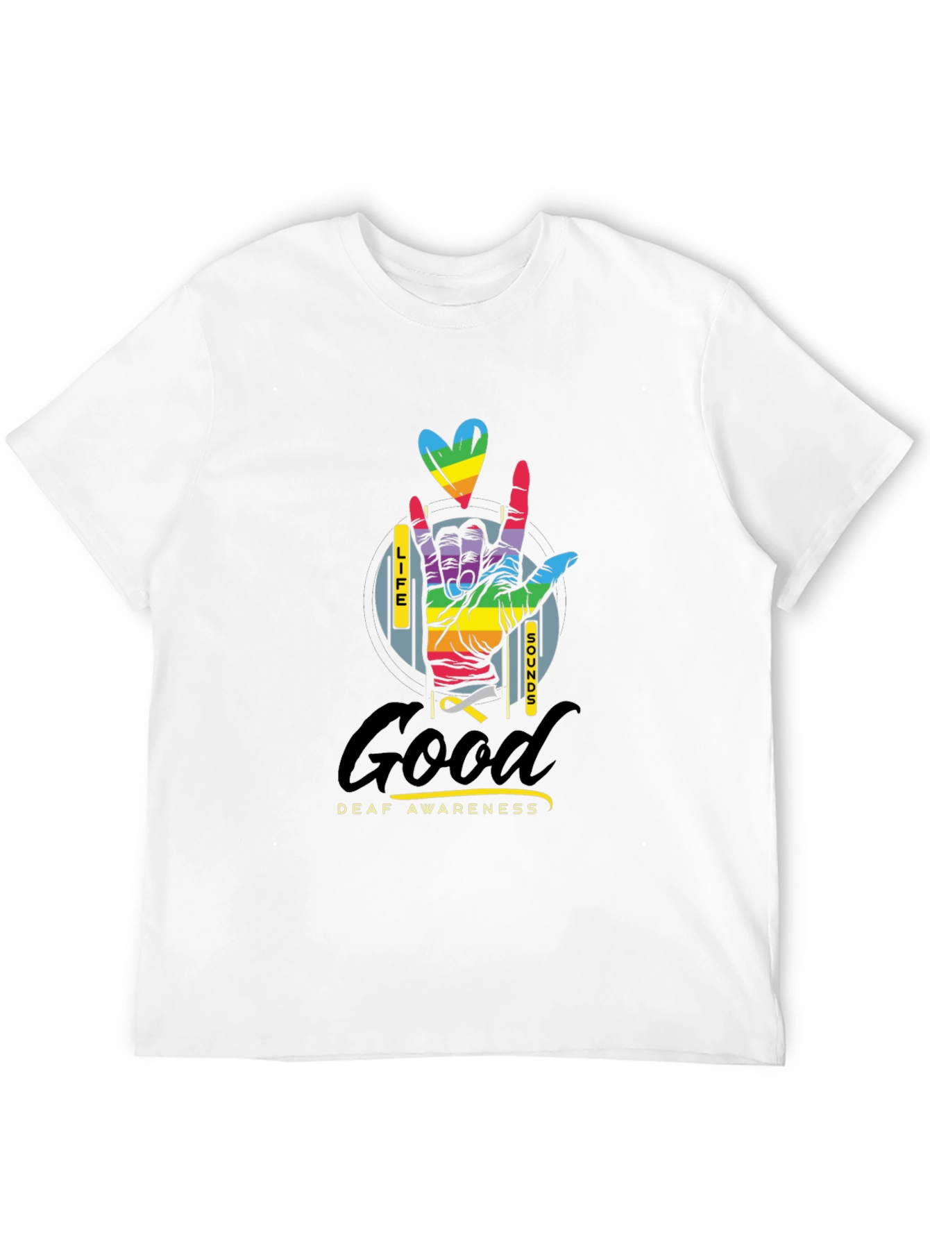 Deaf Awareness I Love You Hand Sign T-Shirt