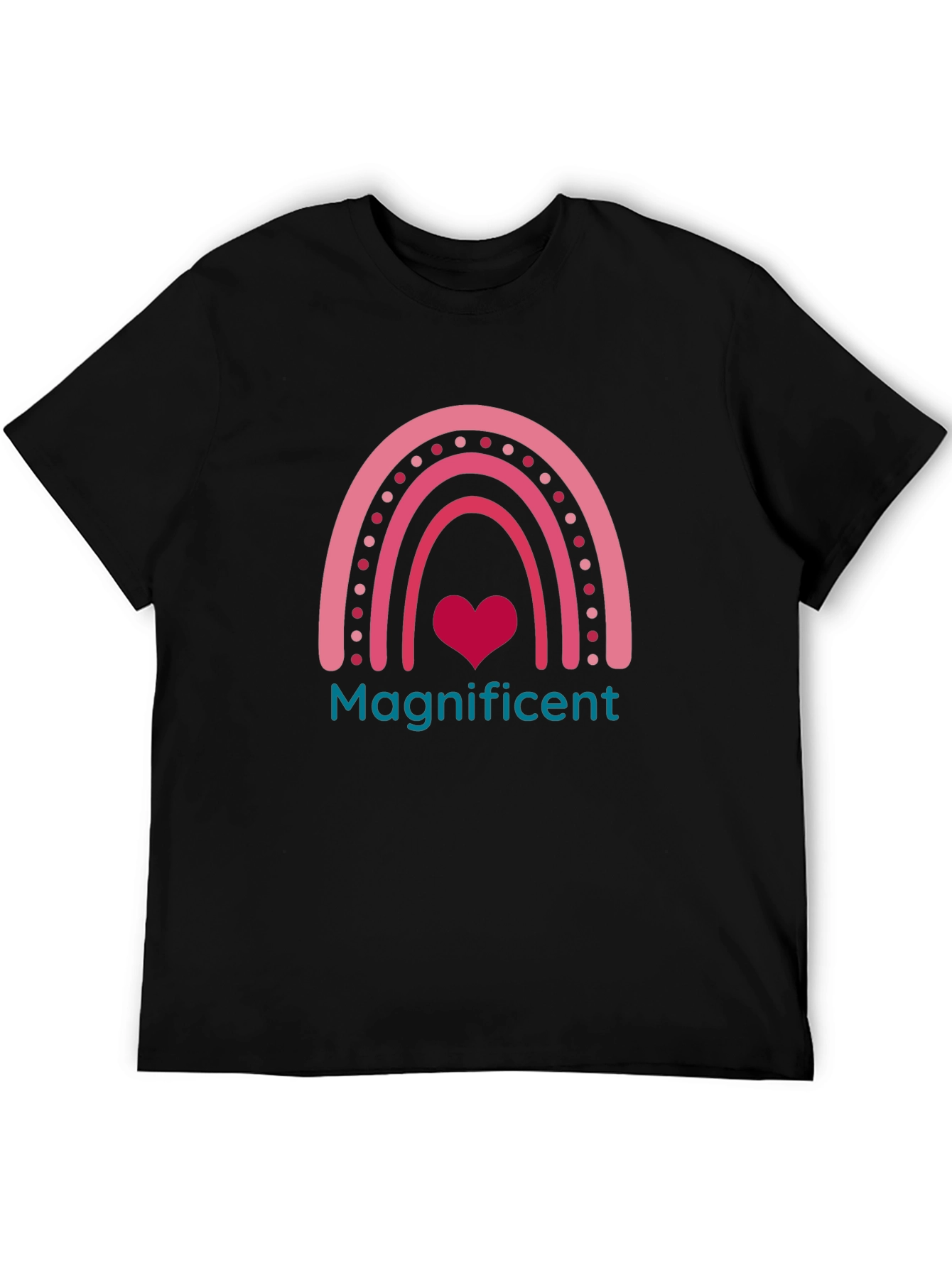 Magnificent Heart Rainbow Graphic Tee