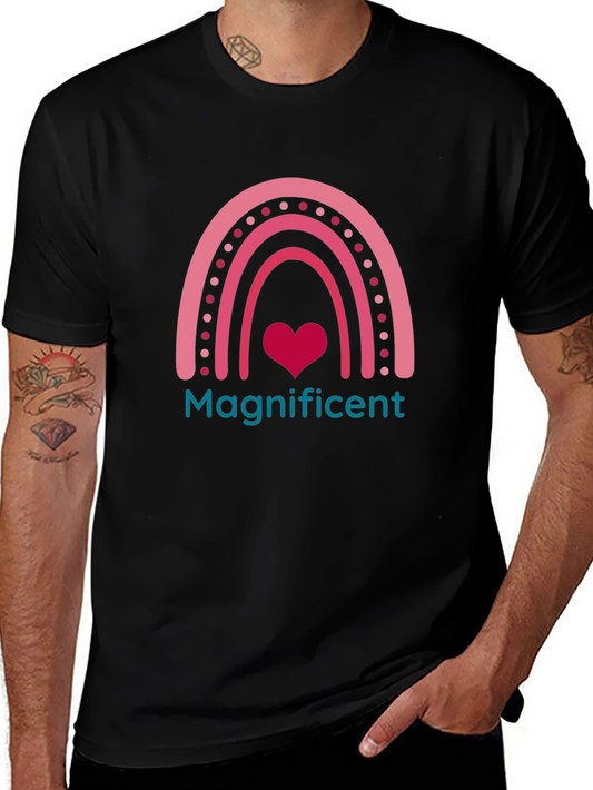 Magnificent Heart Rainbow Graphic Tee