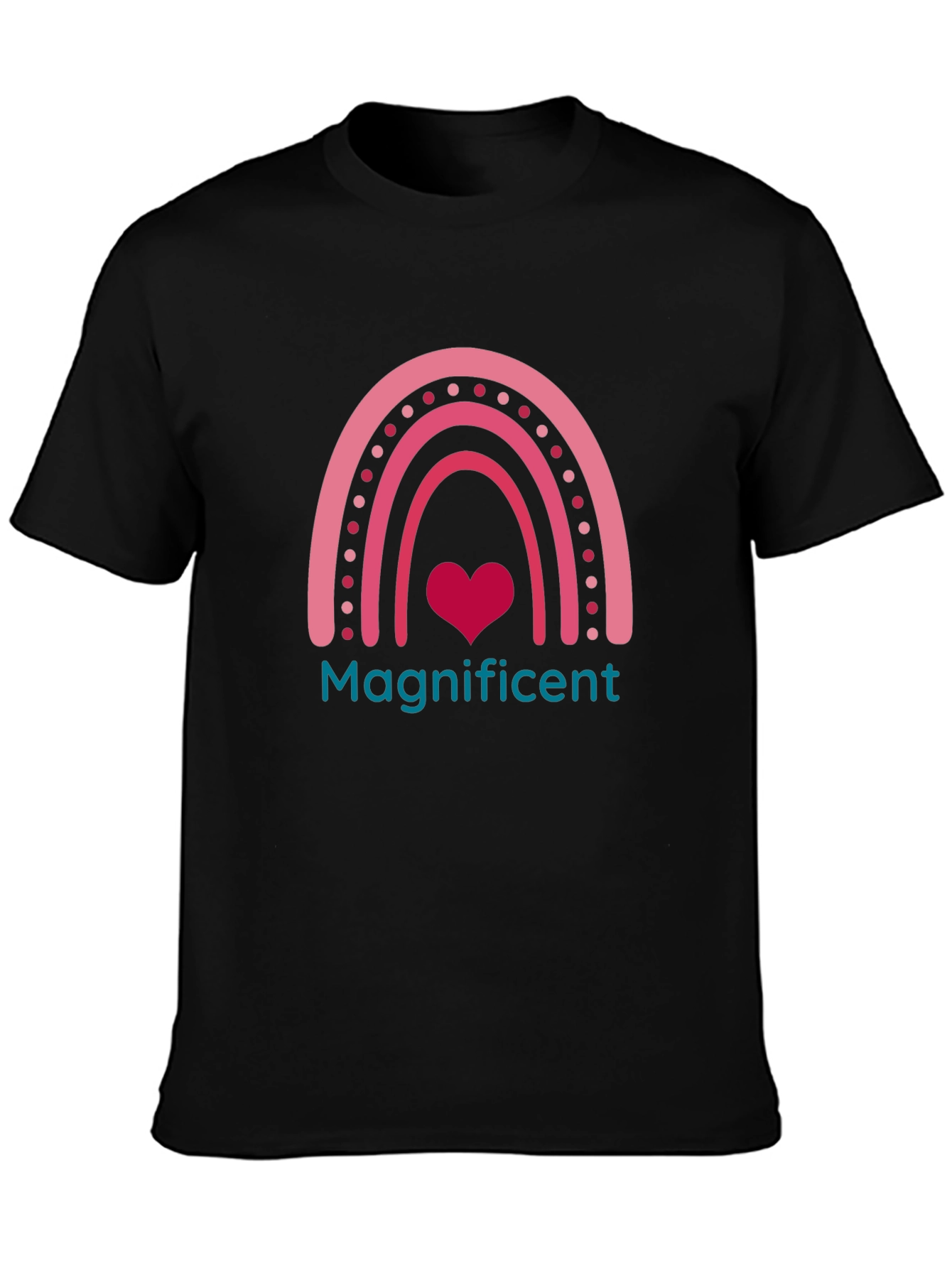 Magnificent Heart Rainbow Graphic Tee