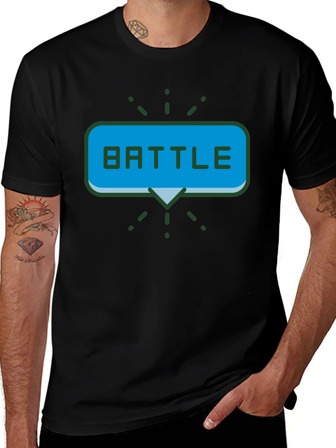 Battle Graphic T-Shirt - Gamer Style