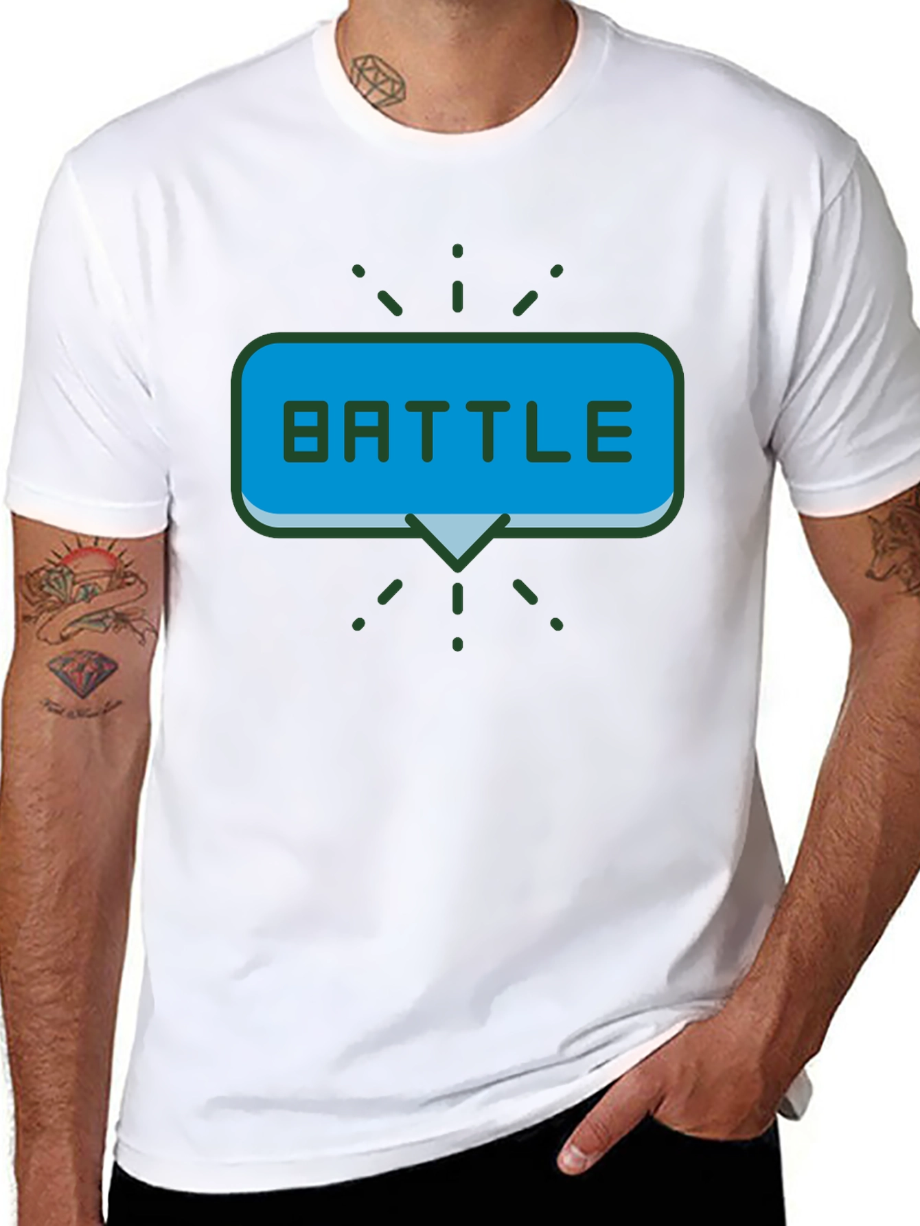 Battle Graphic T-Shirt - Gamer Style