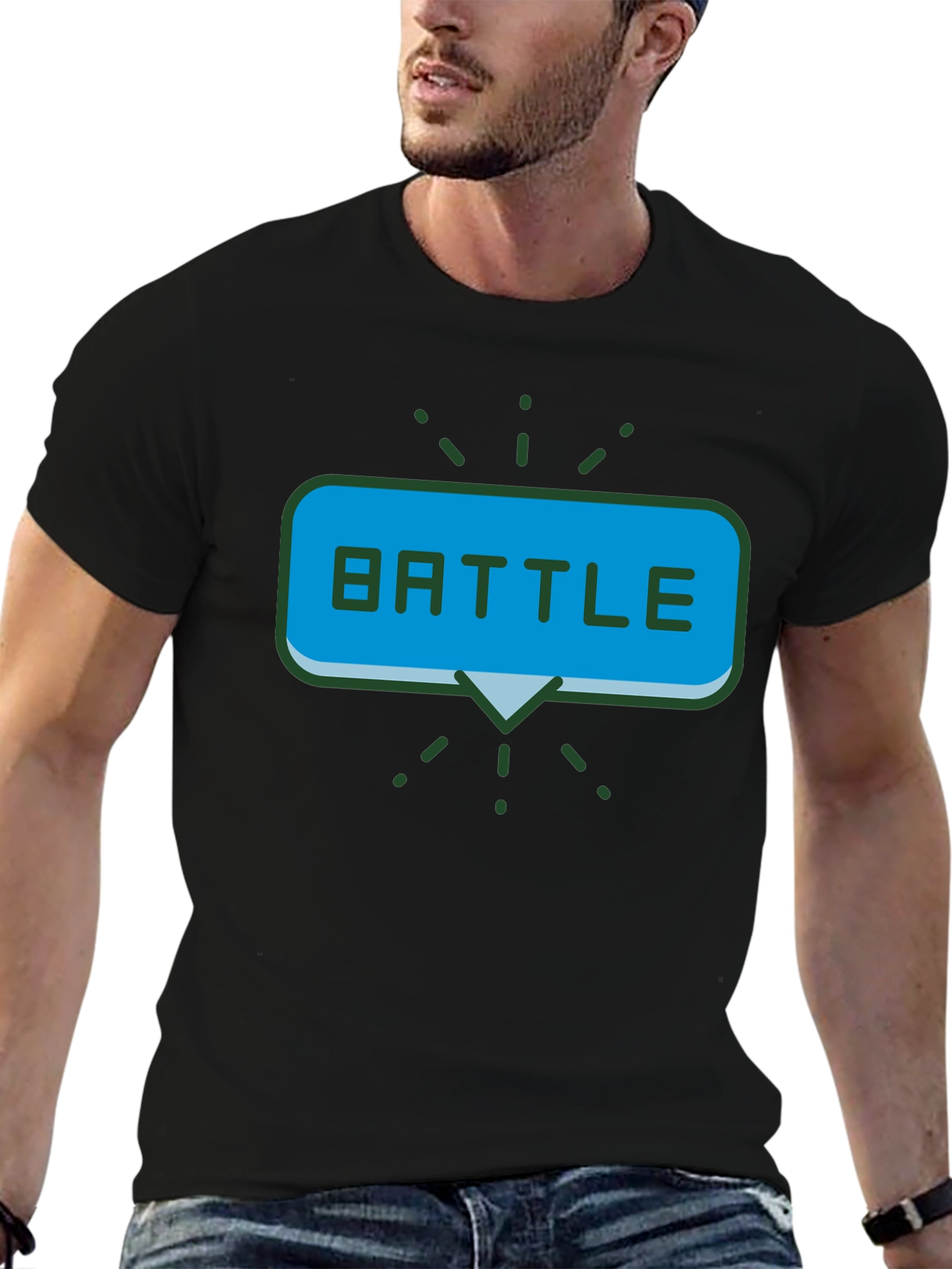 Battle Graphic T-Shirt - Gamer Style