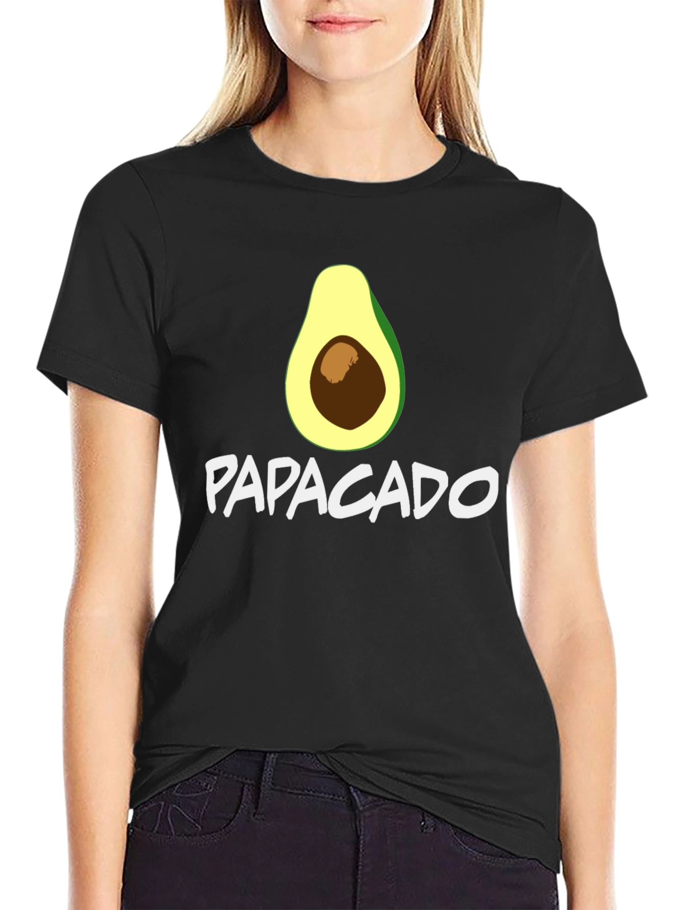 Papacado Graphic T-Shirt - Funny Avocado Dad Tee