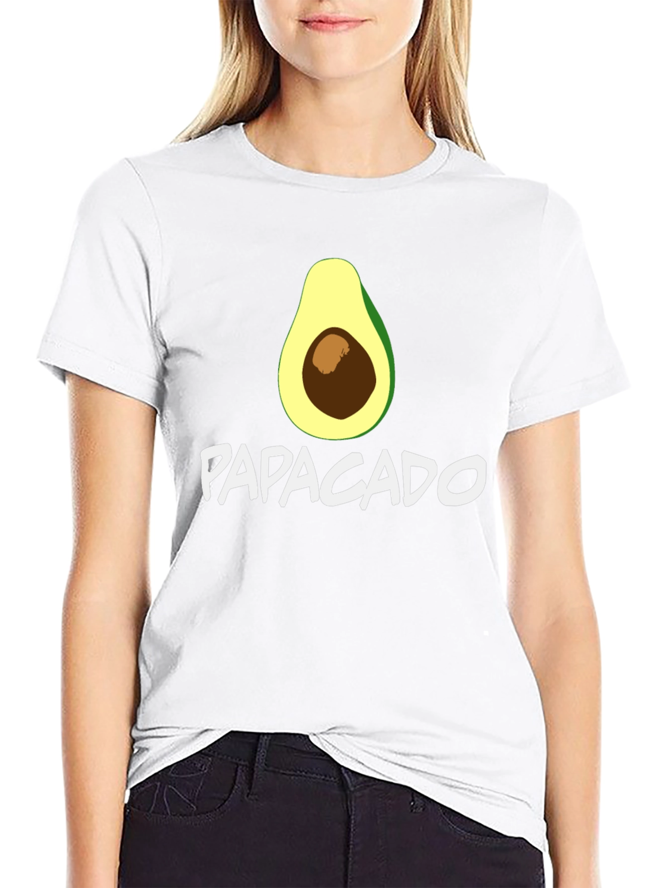 Papacado Graphic T-Shirt - Funny Avocado Dad Tee