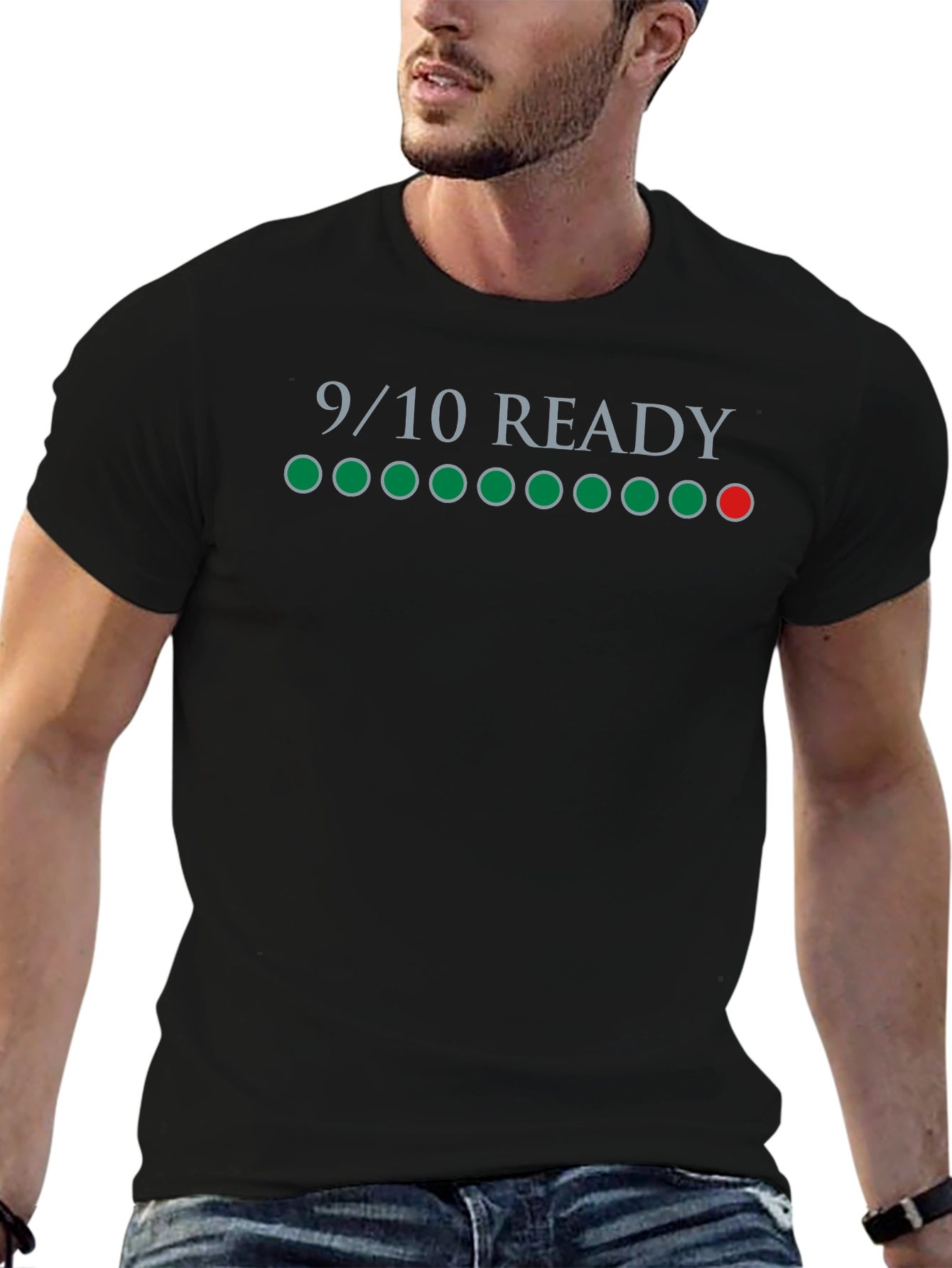 9/10 Ready T-Shirt - Gamer Level Up Style
