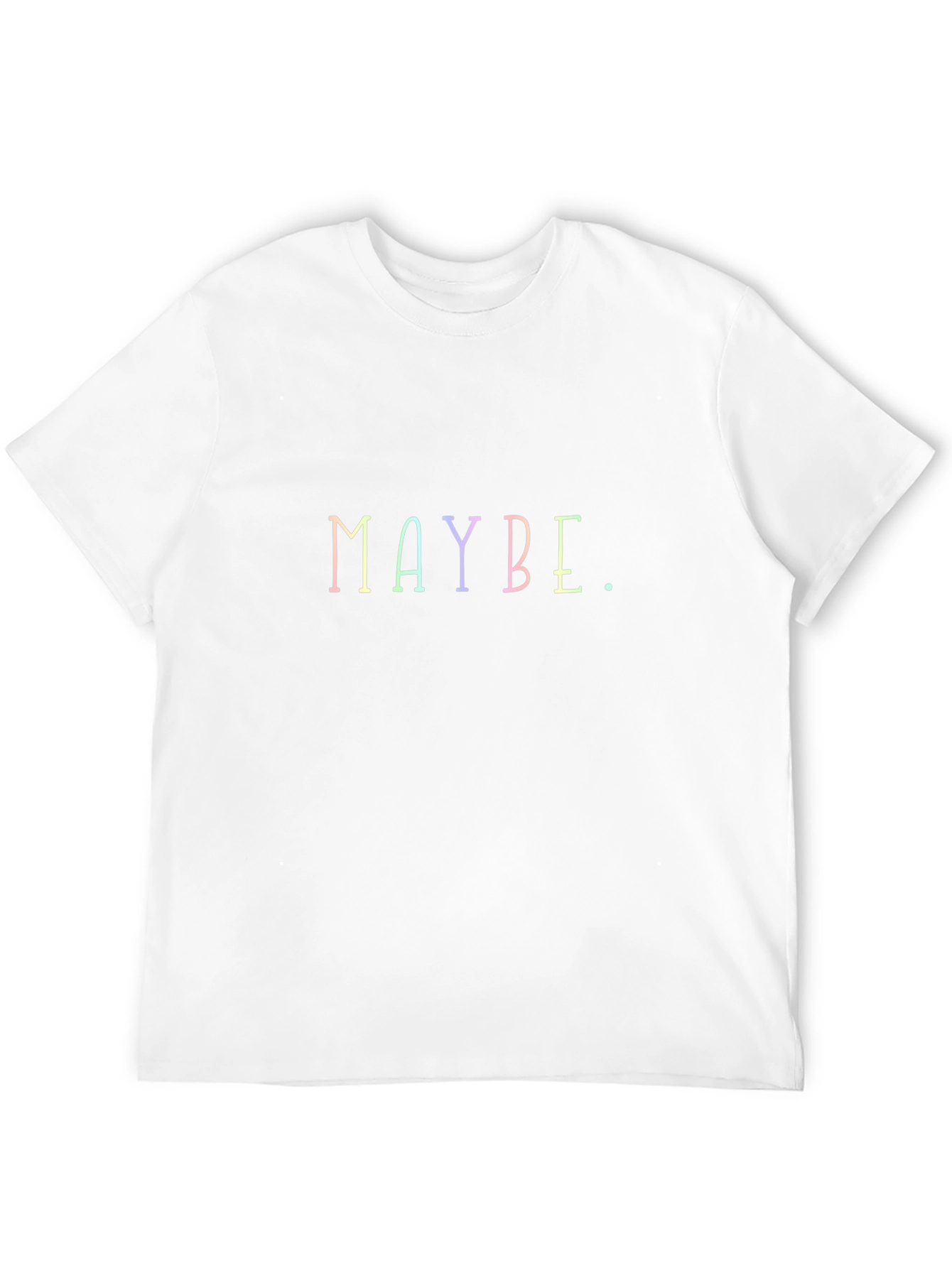 Maybe Graphic T-Shirt - Black Casual Tee