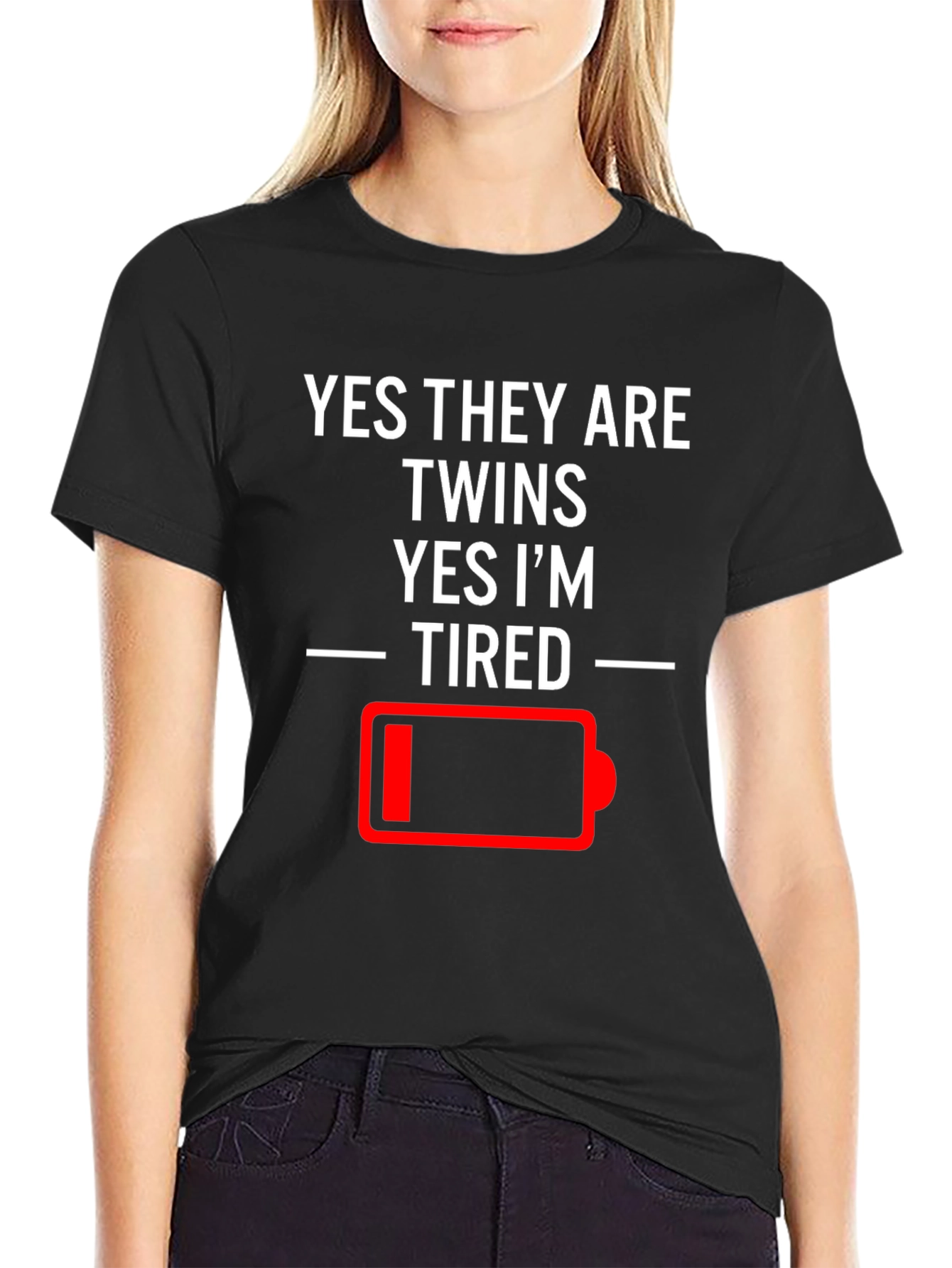 Tired Twins Humor T-Shirt
