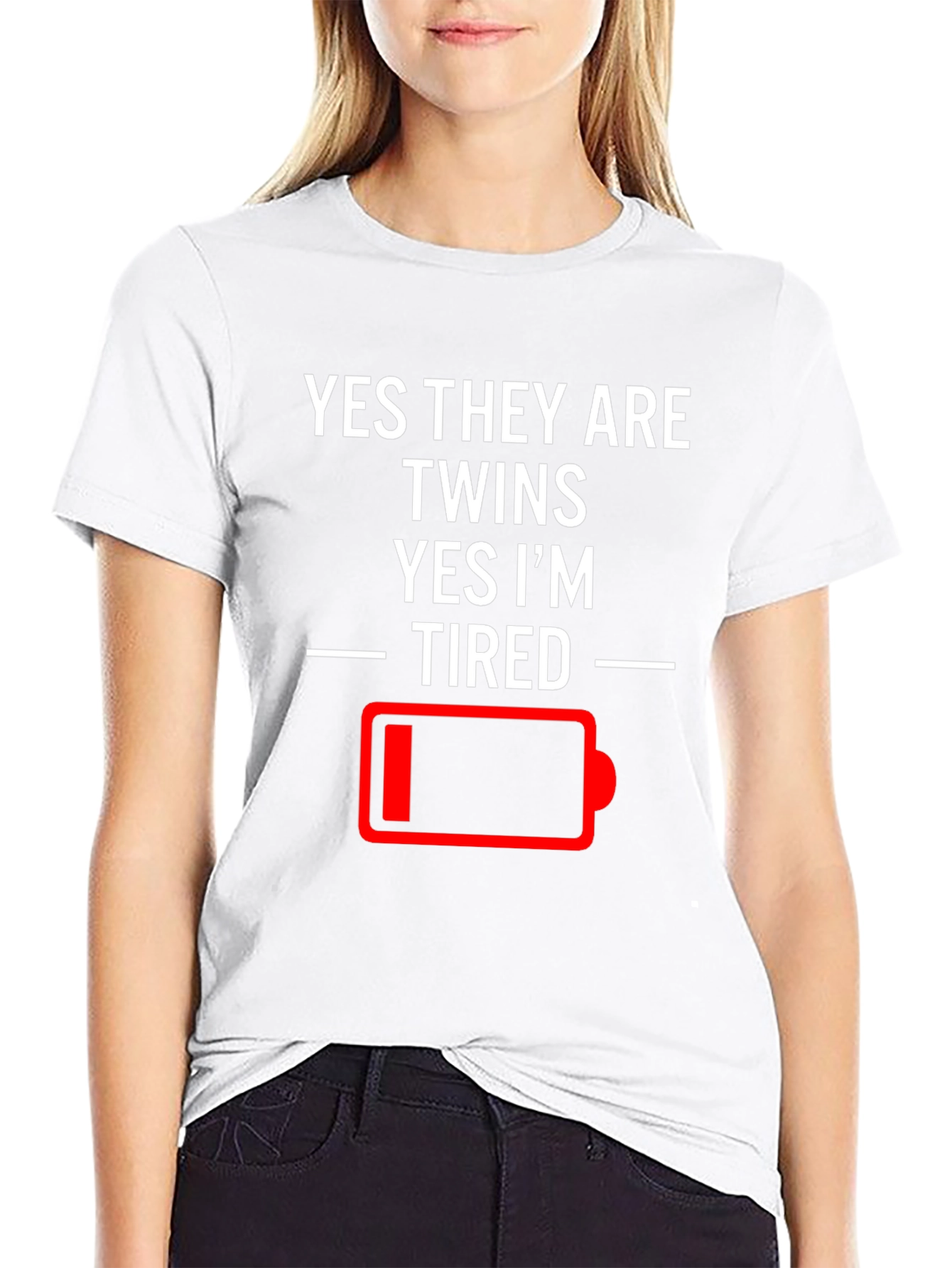 Tired Twins Humor T-Shirt