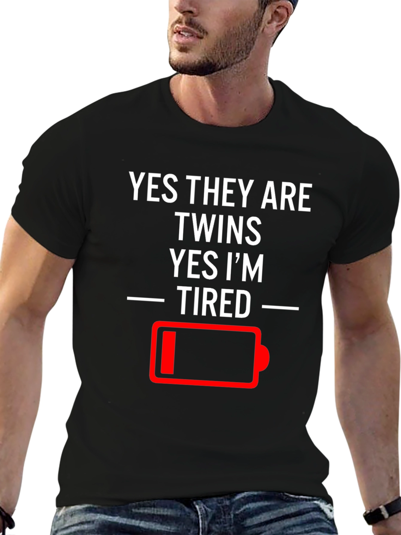 Tired Twins Humor T-Shirt
