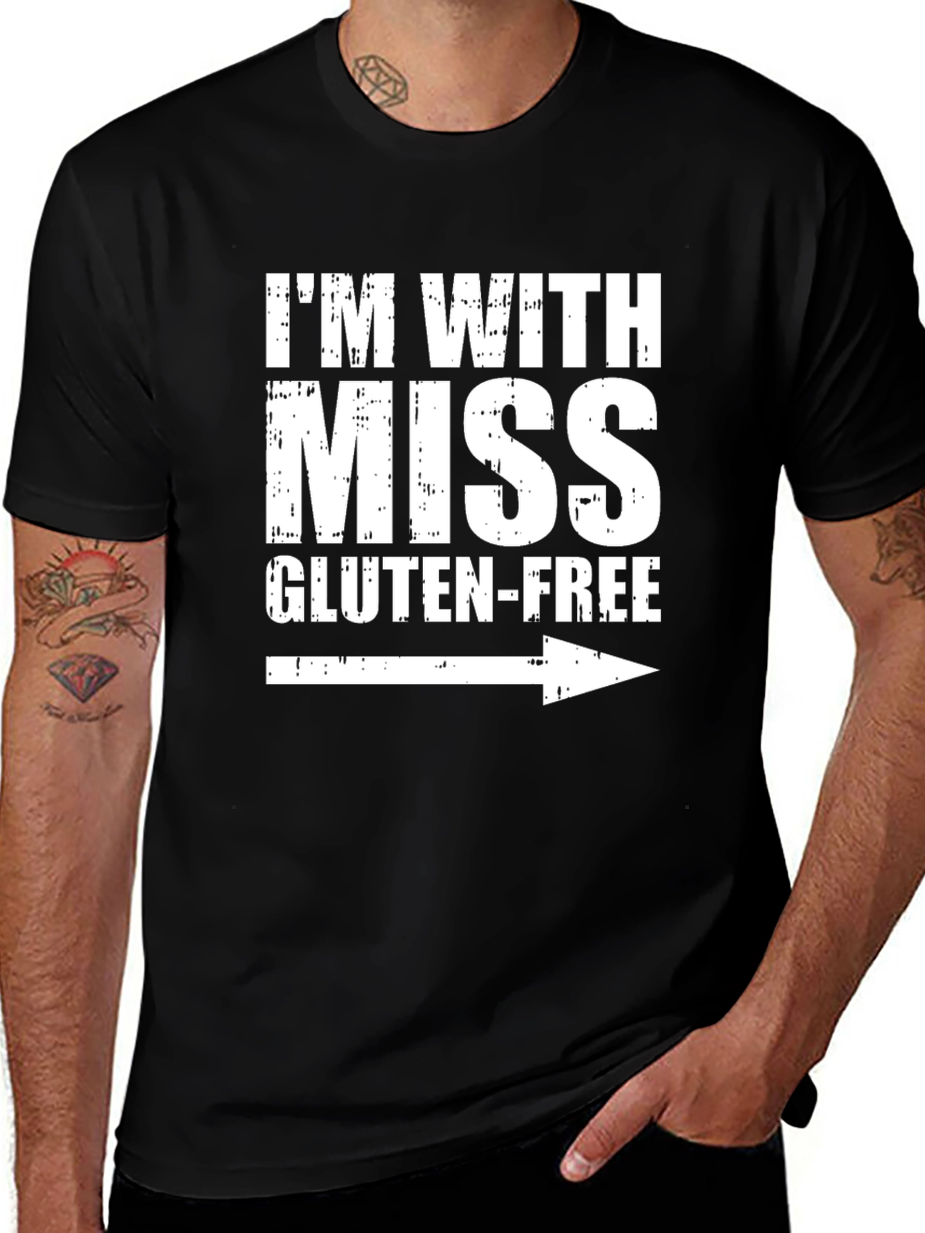 Im With Miss Gluten-Free Novelty T-Shirt