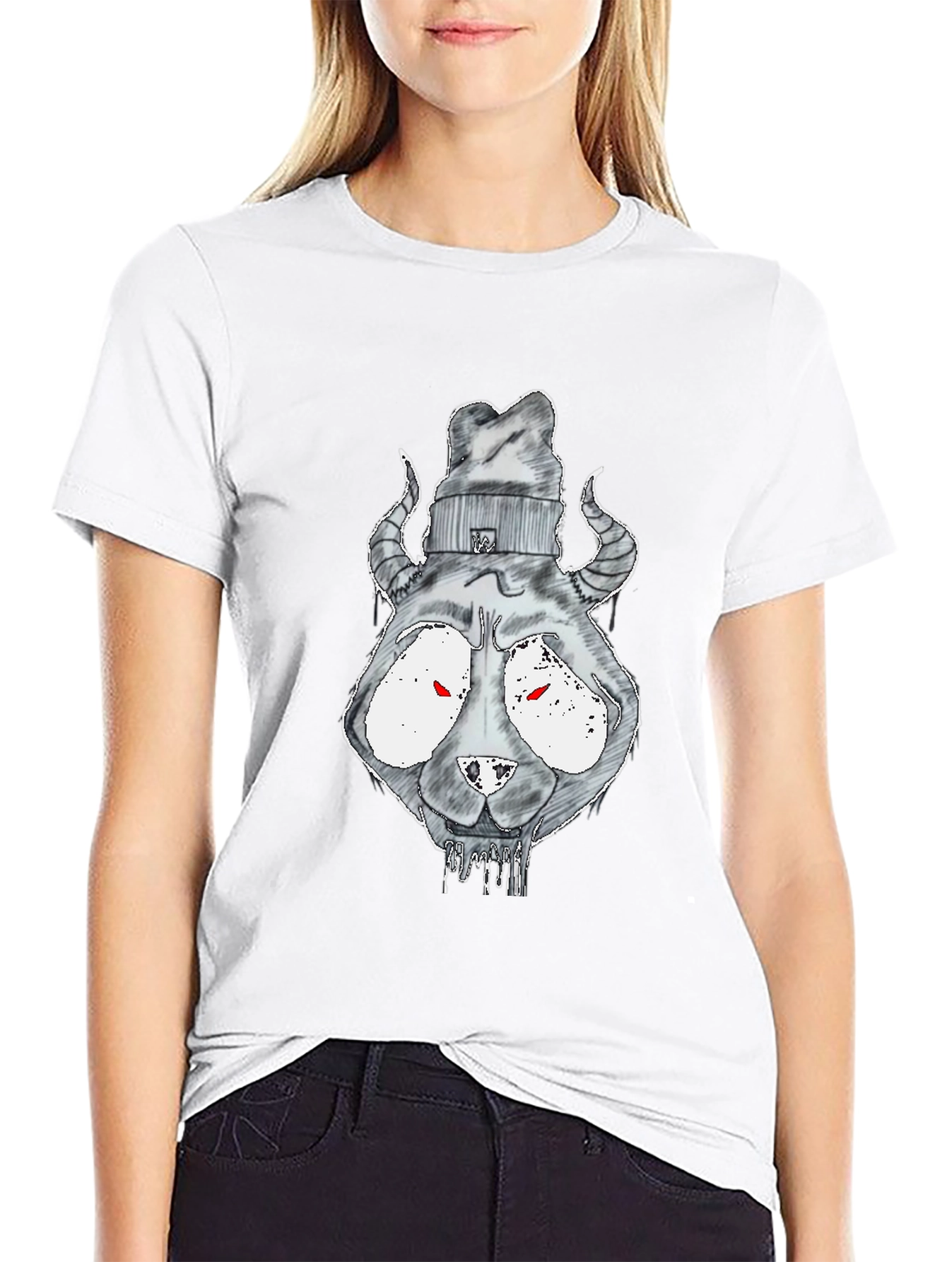 Graphic Tee: Devilish Beanie Monster