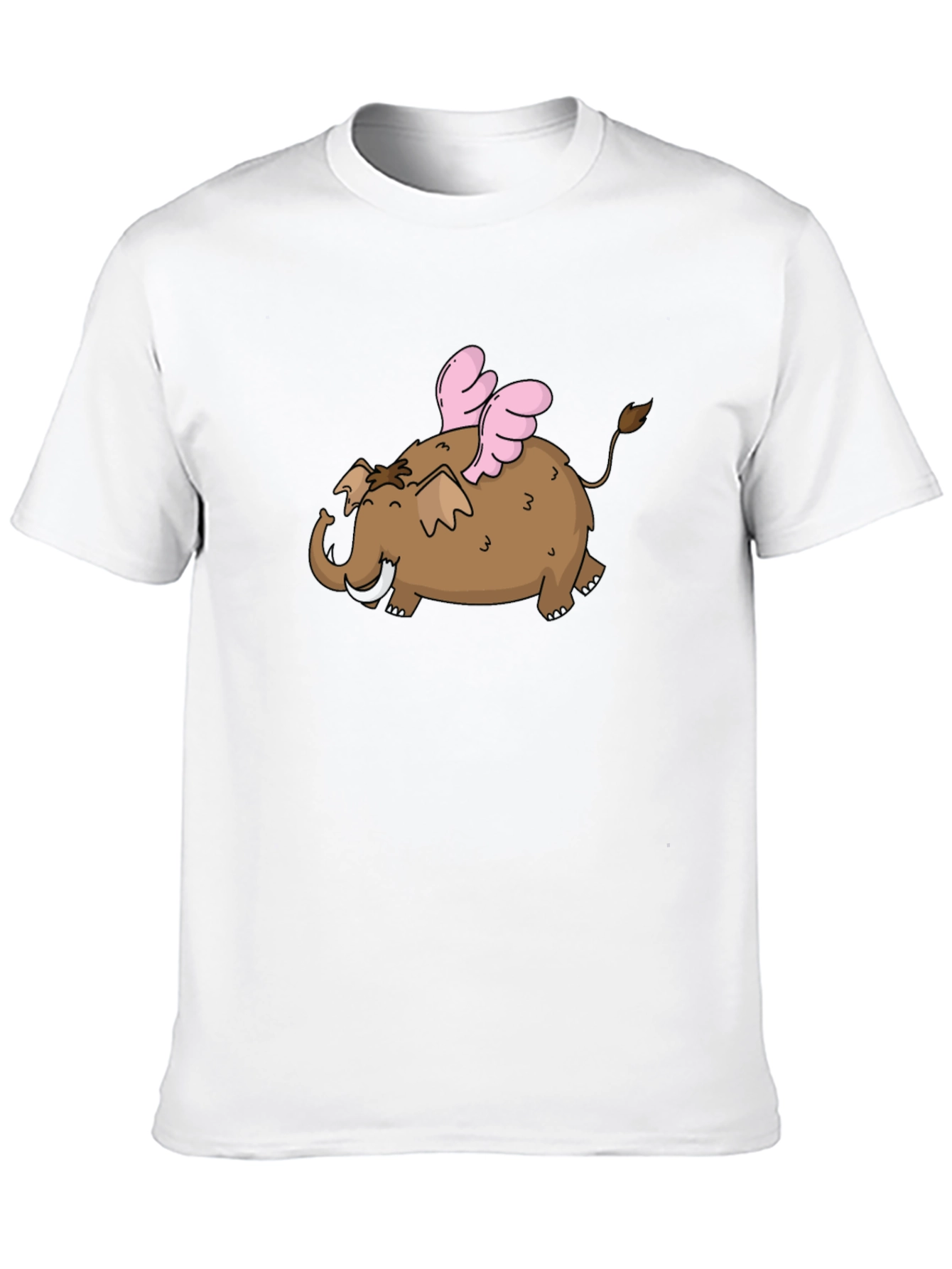 Flying Elephant T-Shirt - Black Cotton Tee