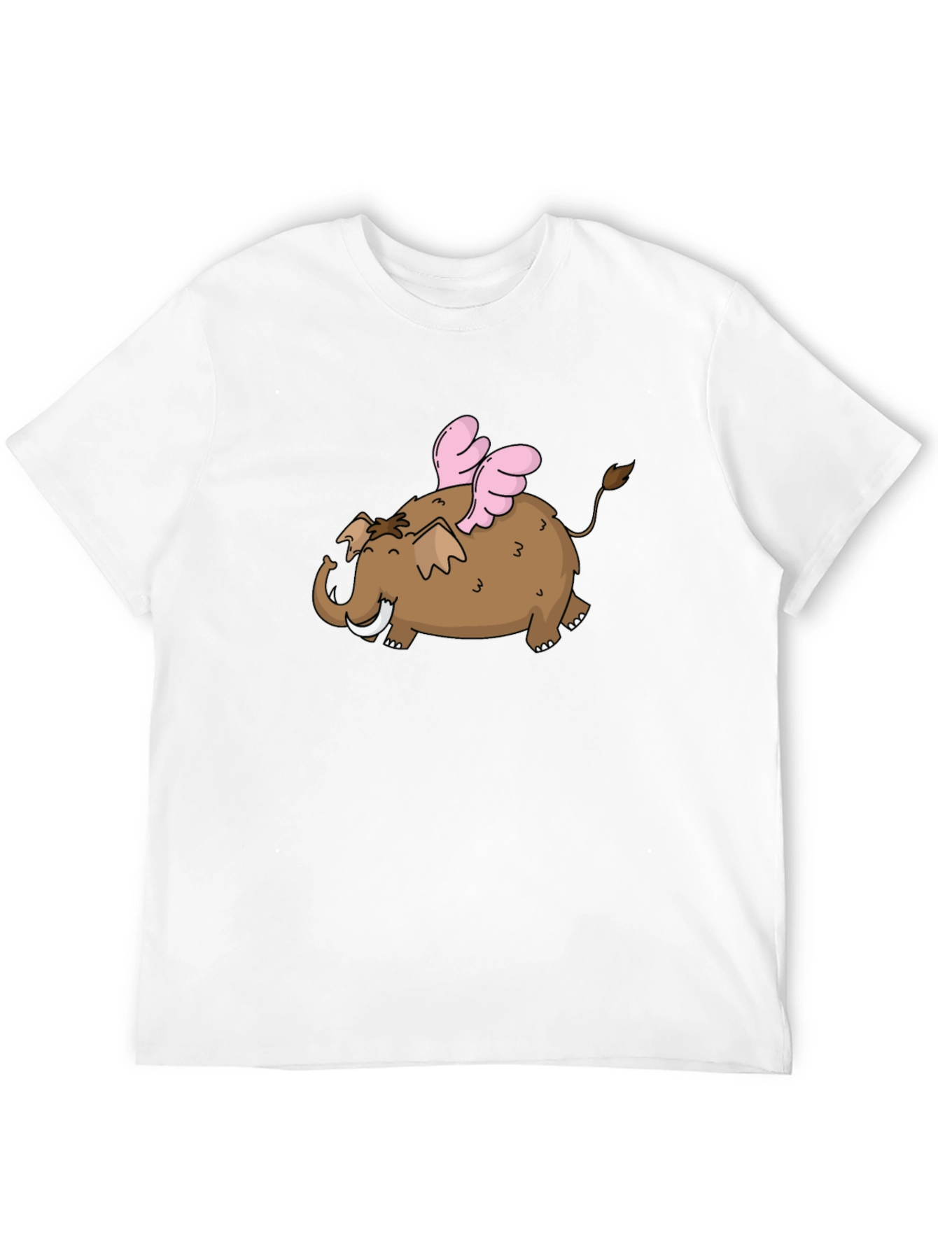 Flying Elephant T-Shirt - Black Cotton Tee