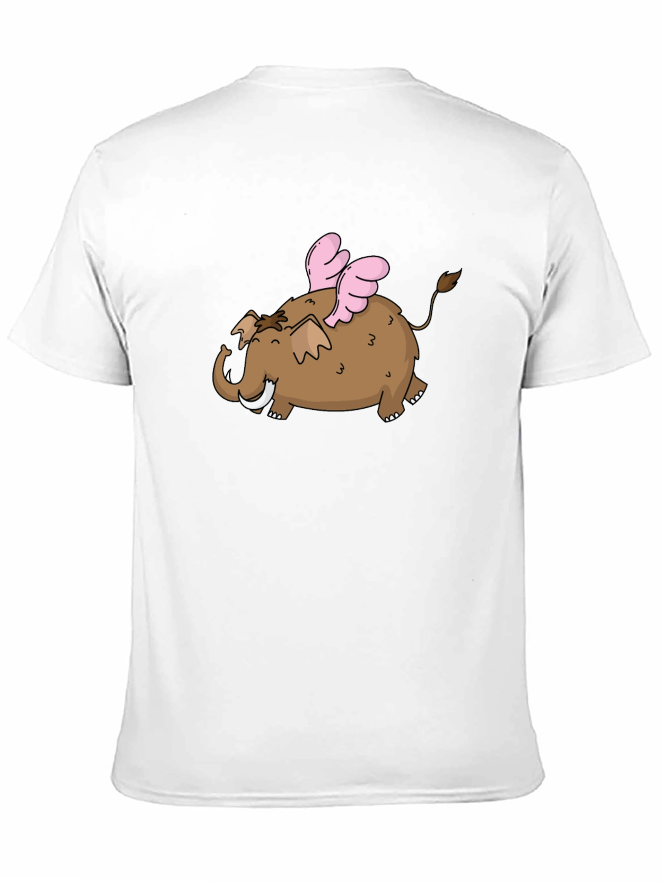 Flying Elephant T-Shirt - Black Cotton Tee