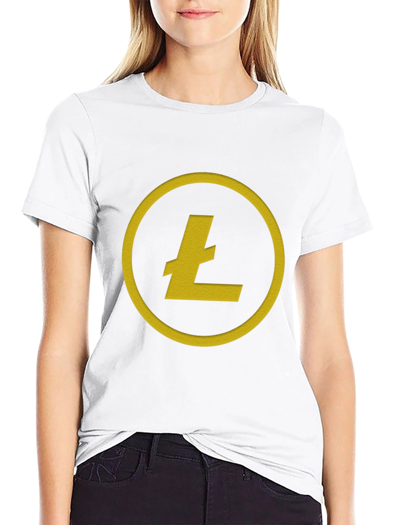 Litecoin Cryptocurrency T-Shirt - Black
