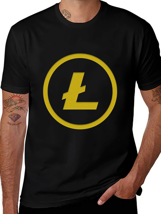 Litecoin Cryptocurrency T-Shirt - Black