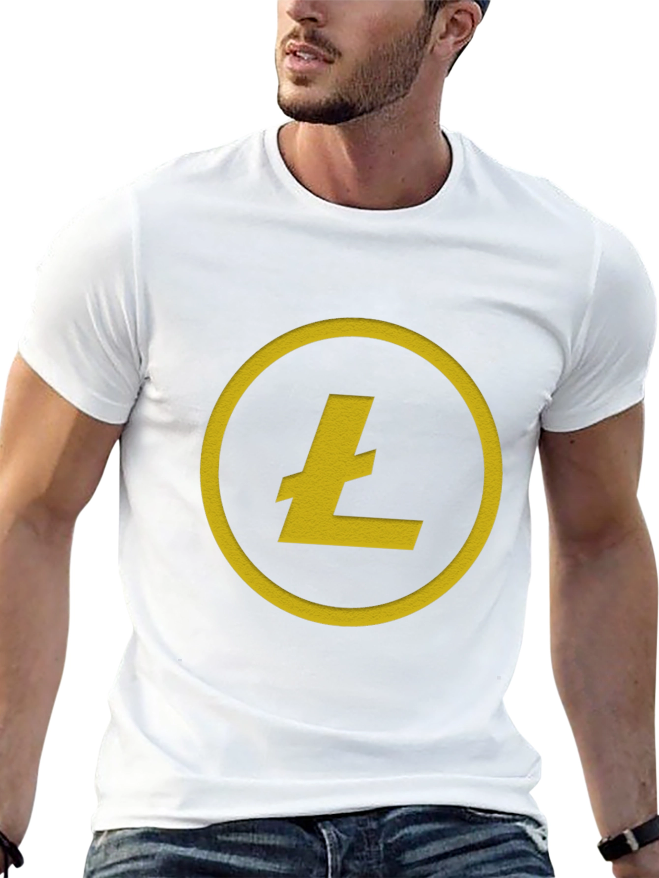 Litecoin Cryptocurrency T-Shirt - Black
