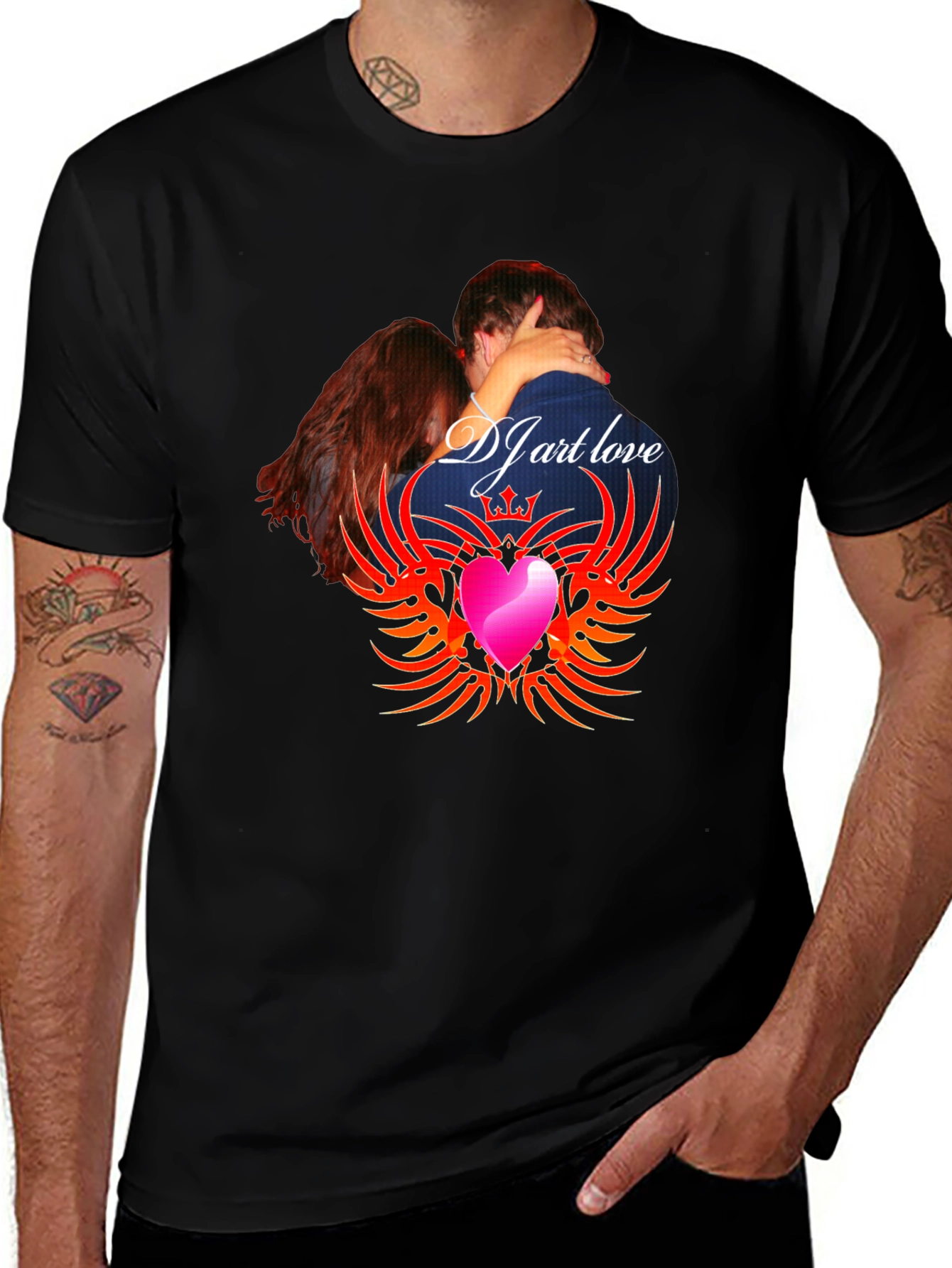 DJ Art Love Graphic T-Shirt - Trendy Design