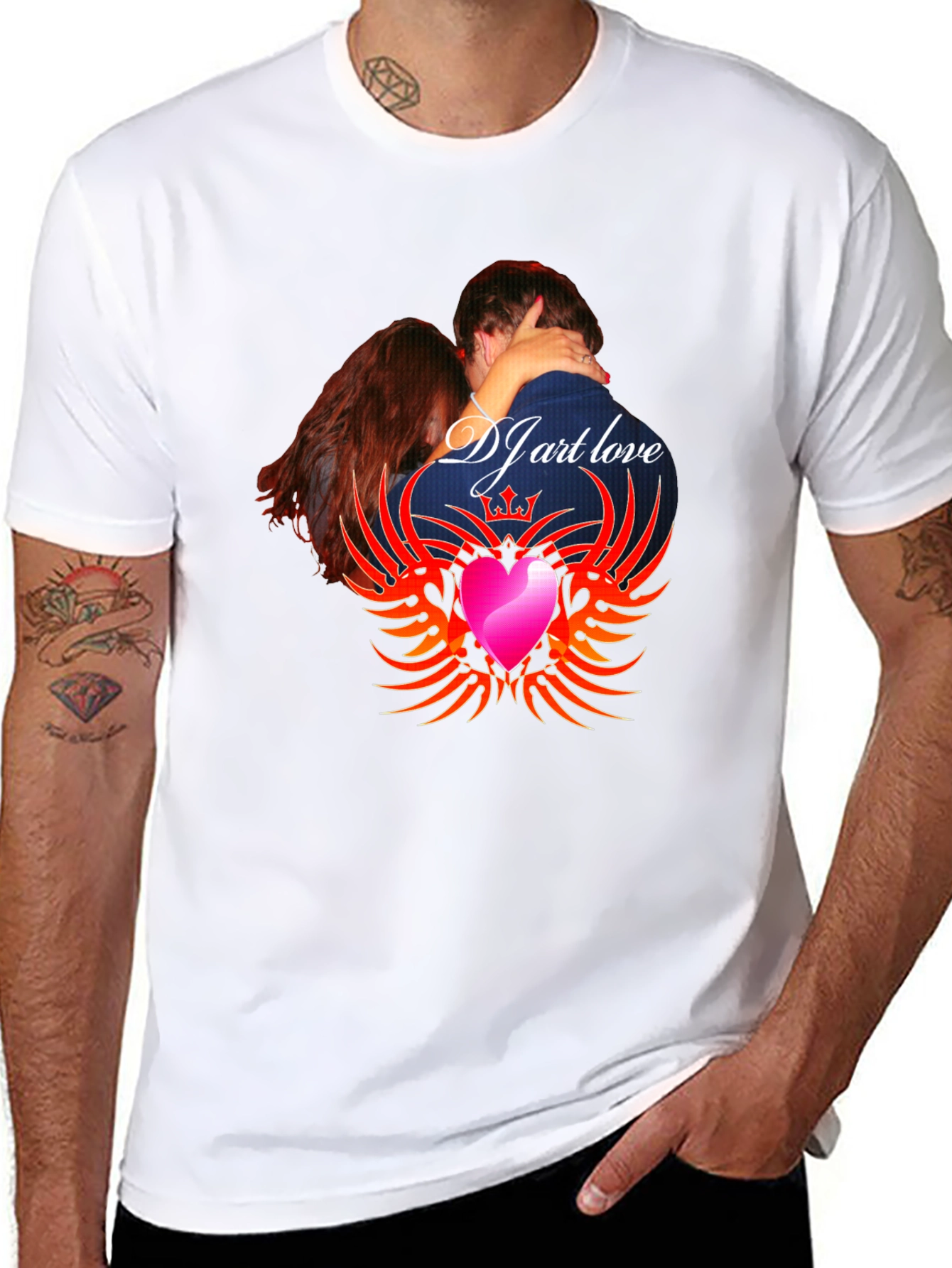 DJ Art Love Graphic T-Shirt - Trendy Design