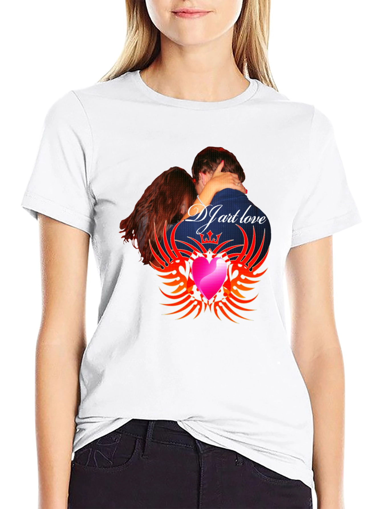 DJ Art Love Graphic T-Shirt - Trendy Design