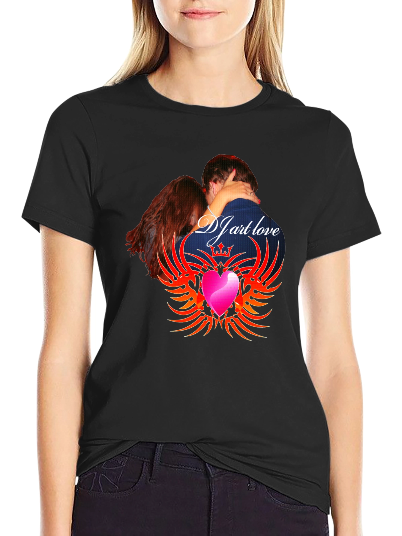 DJ Art Love Graphic T-Shirt - Trendy Design