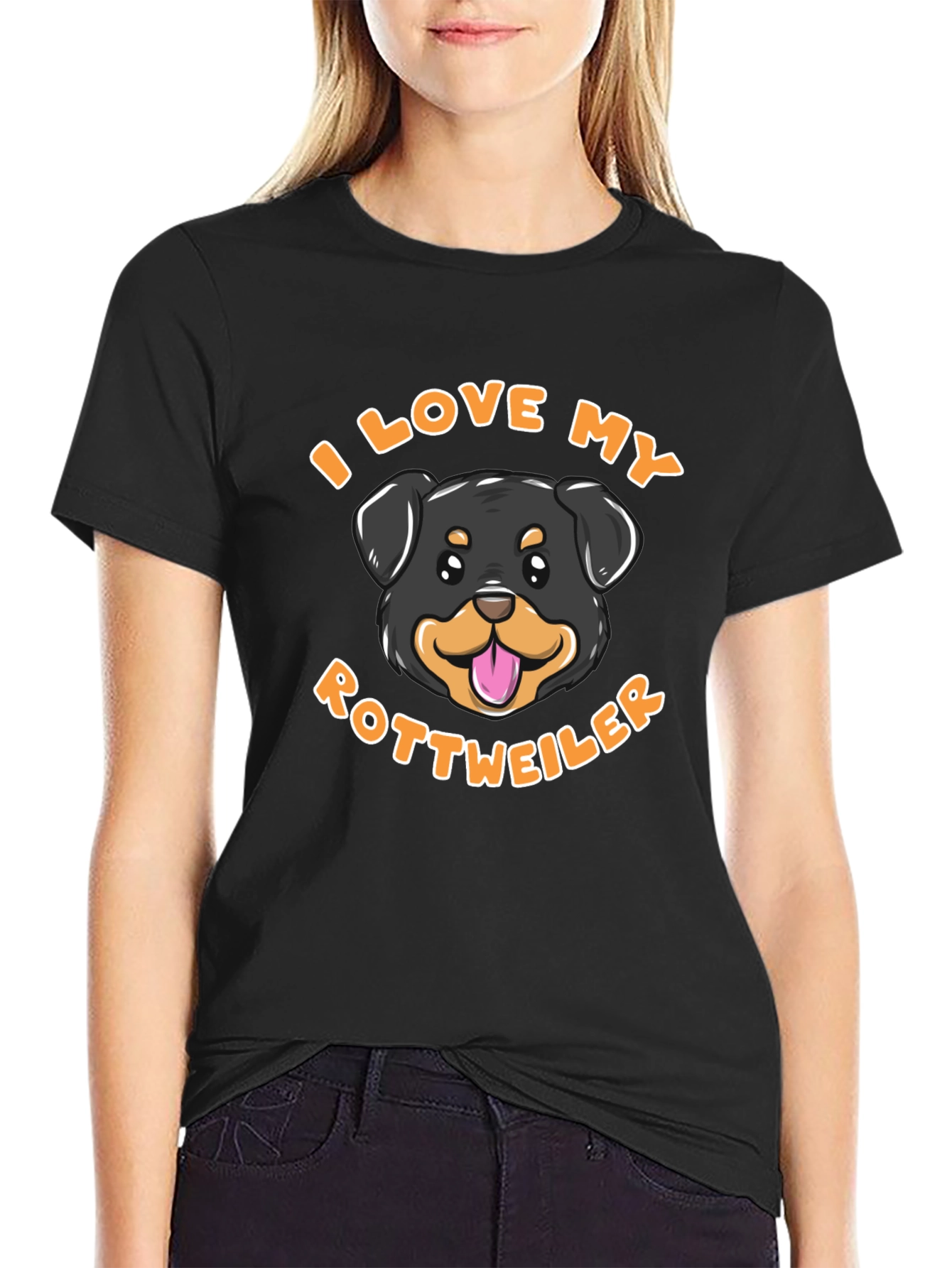 I Love My Rottweiler Tee - Dog Breed Shirt