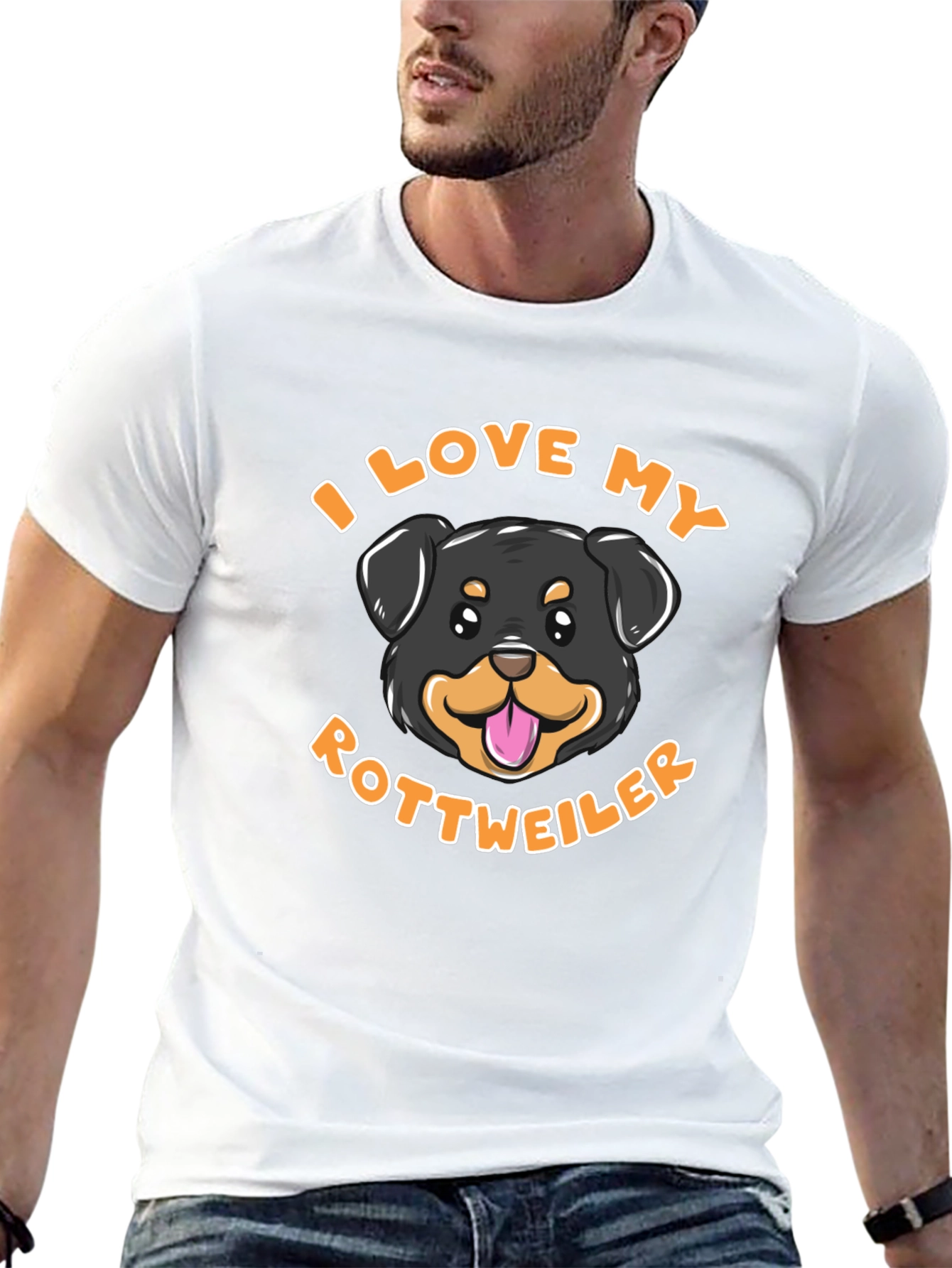 I Love My Rottweiler Tee - Dog Breed Shirt