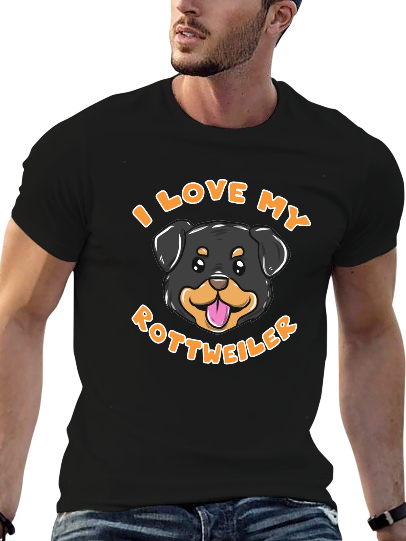 I Love My Rottweiler Tee - Dog Breed Shirt