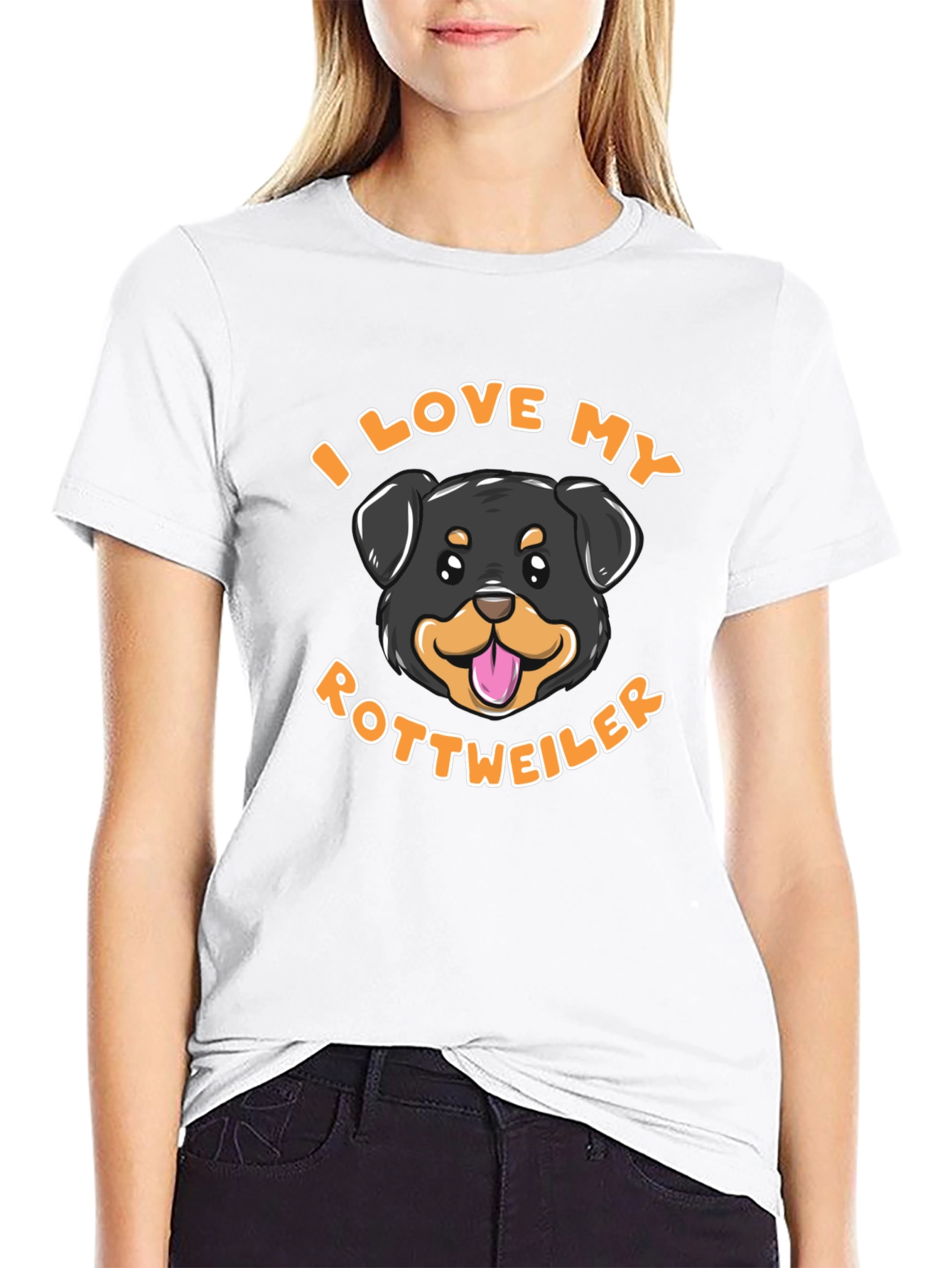 I Love My Rottweiler Tee - Dog Breed Shirt